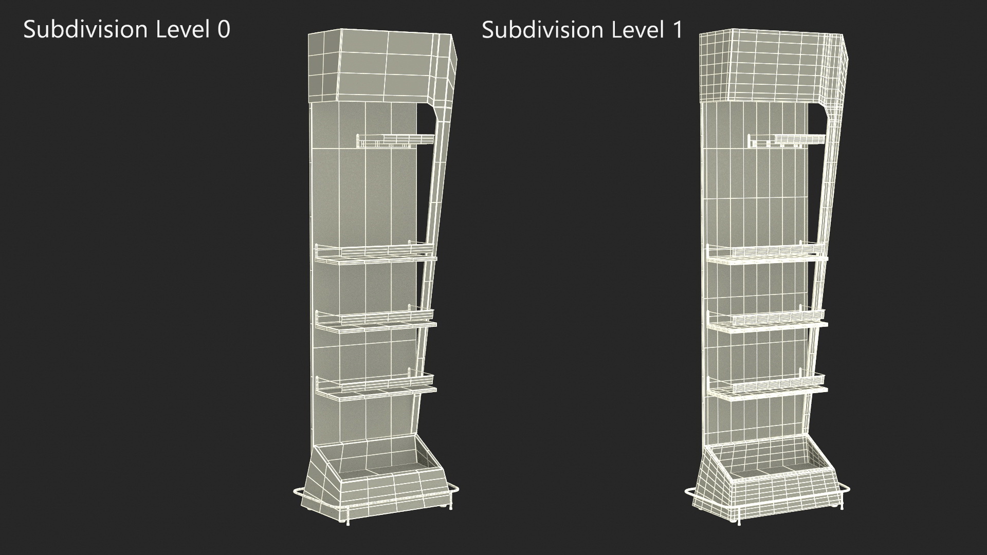 3D Black Stackable Display Stand Mockup