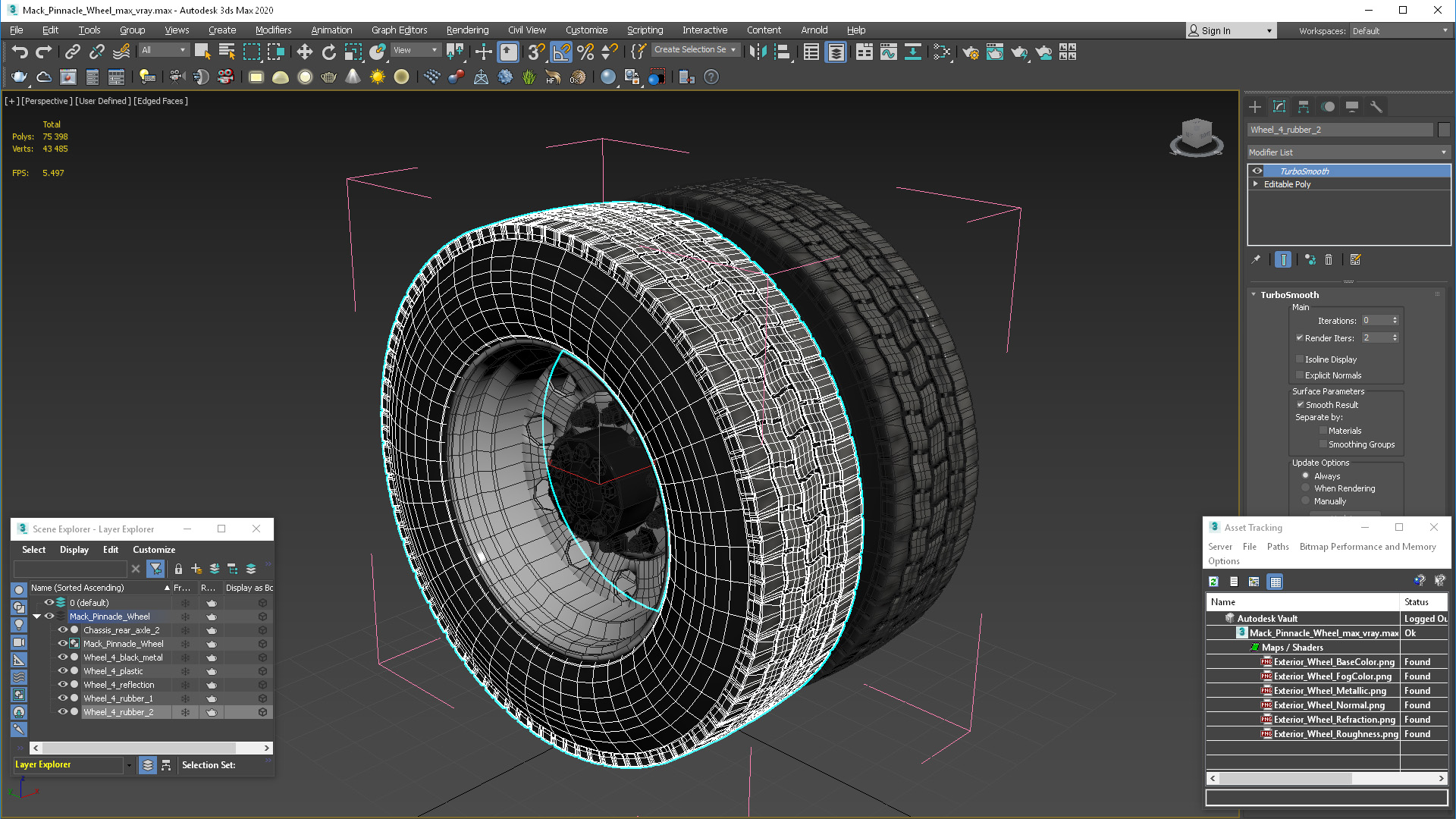 Mack Pinnacle Wheel 3D model