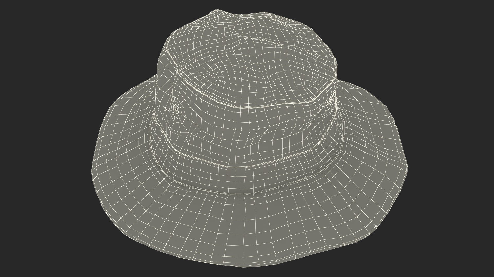 3D model Mountain Ventilated Packer Hat