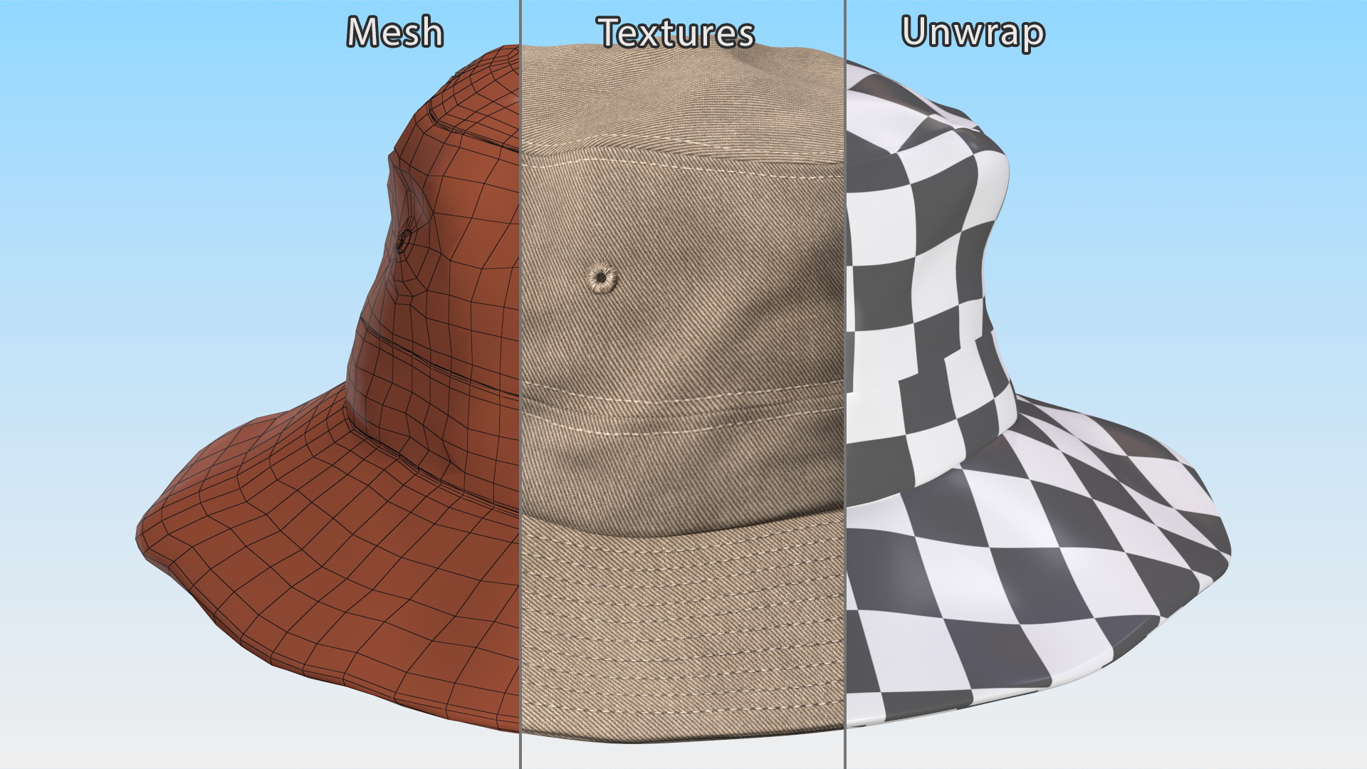 3D model Mountain Ventilated Packer Hat