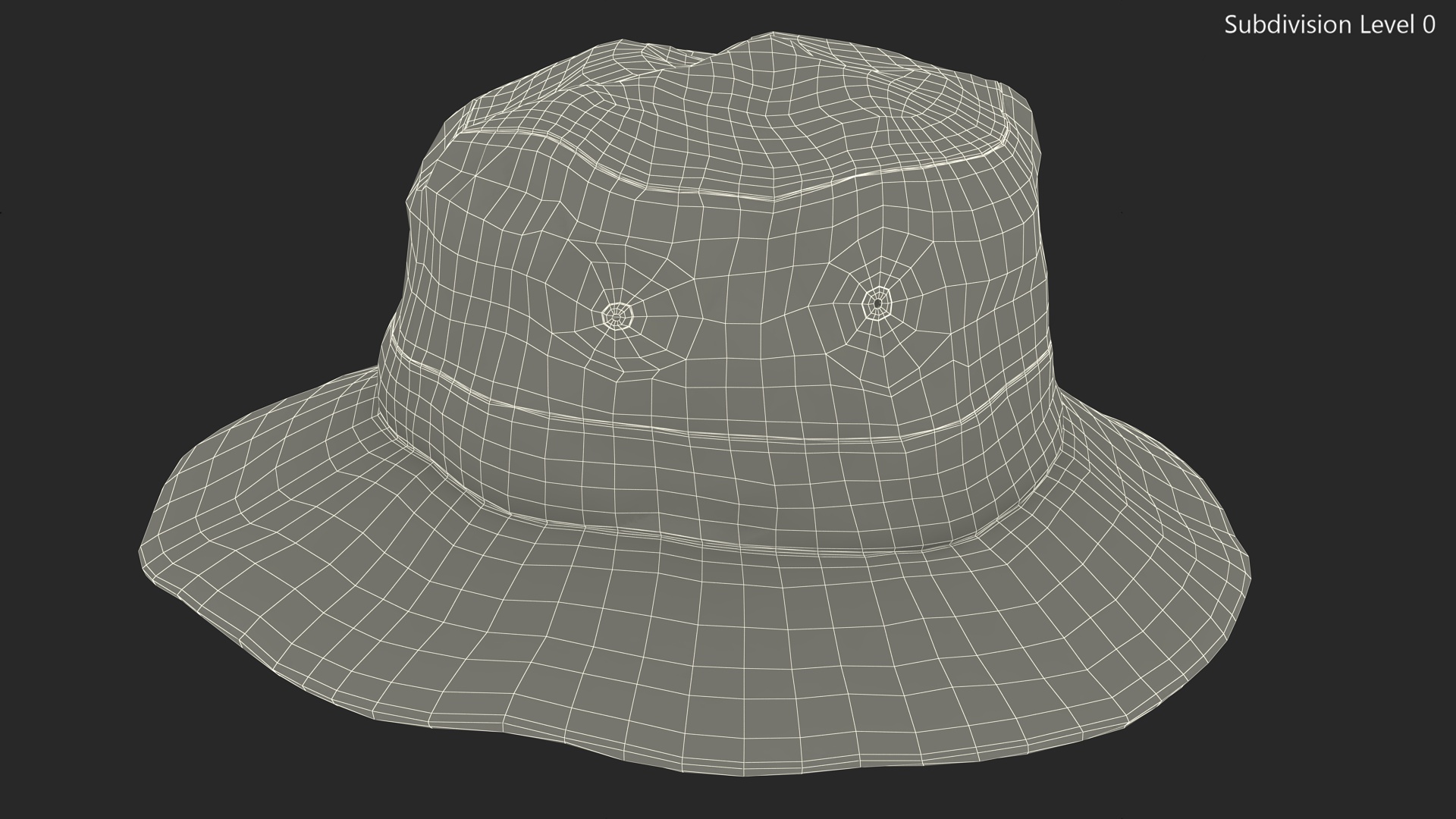 3D model Mountain Ventilated Packer Hat