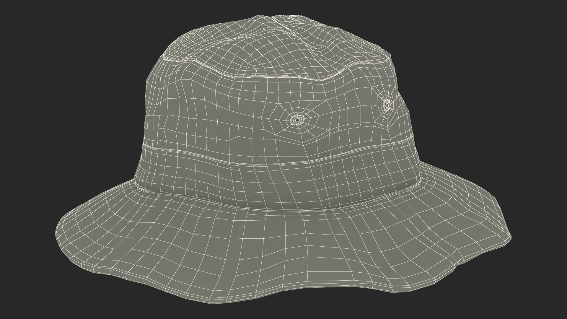 3D model Mountain Ventilated Packer Hat