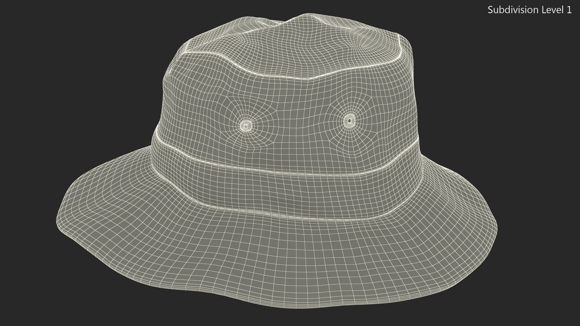 3D model Mountain Ventilated Packer Hat