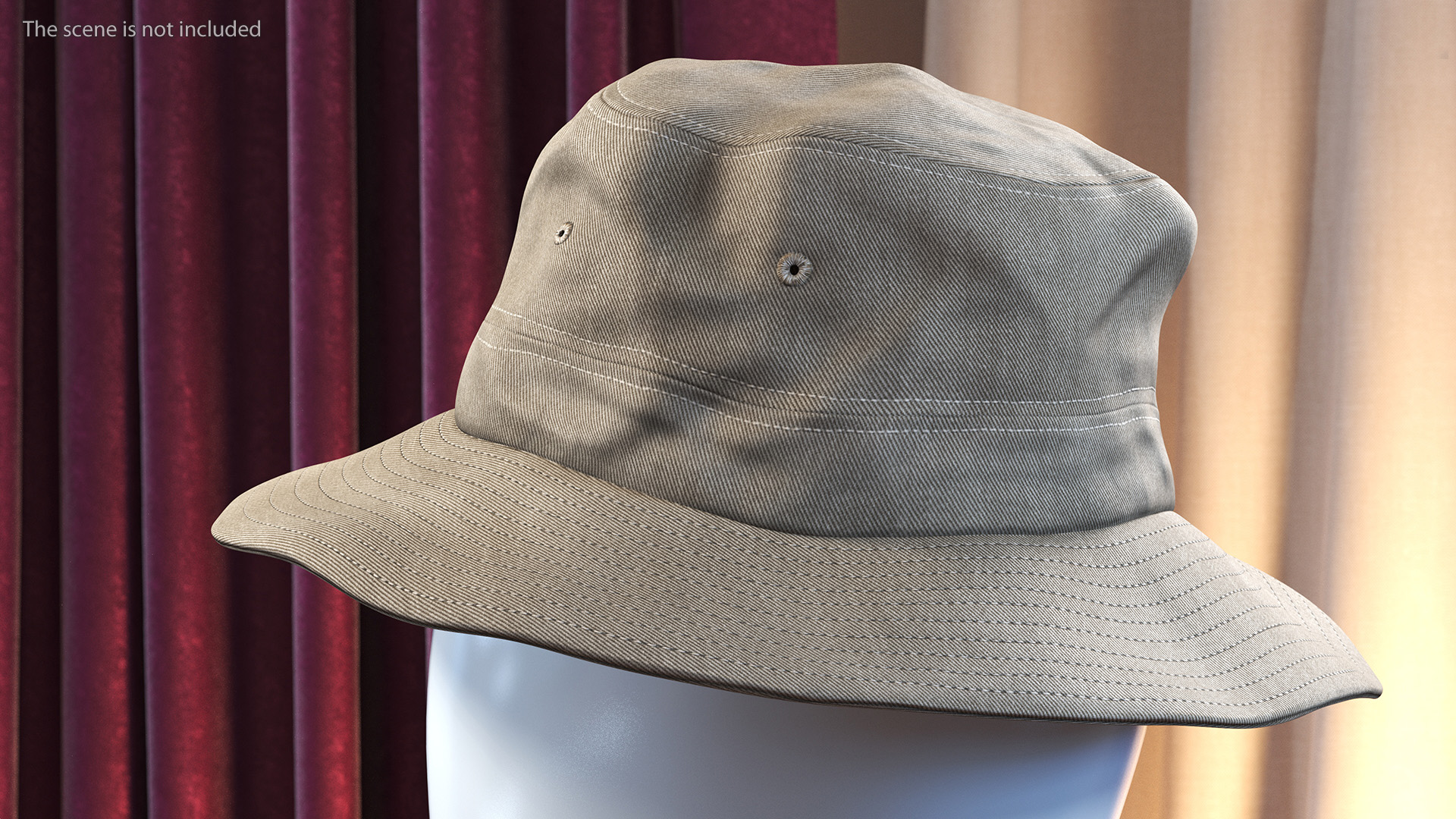 3D model Mountain Ventilated Packer Hat