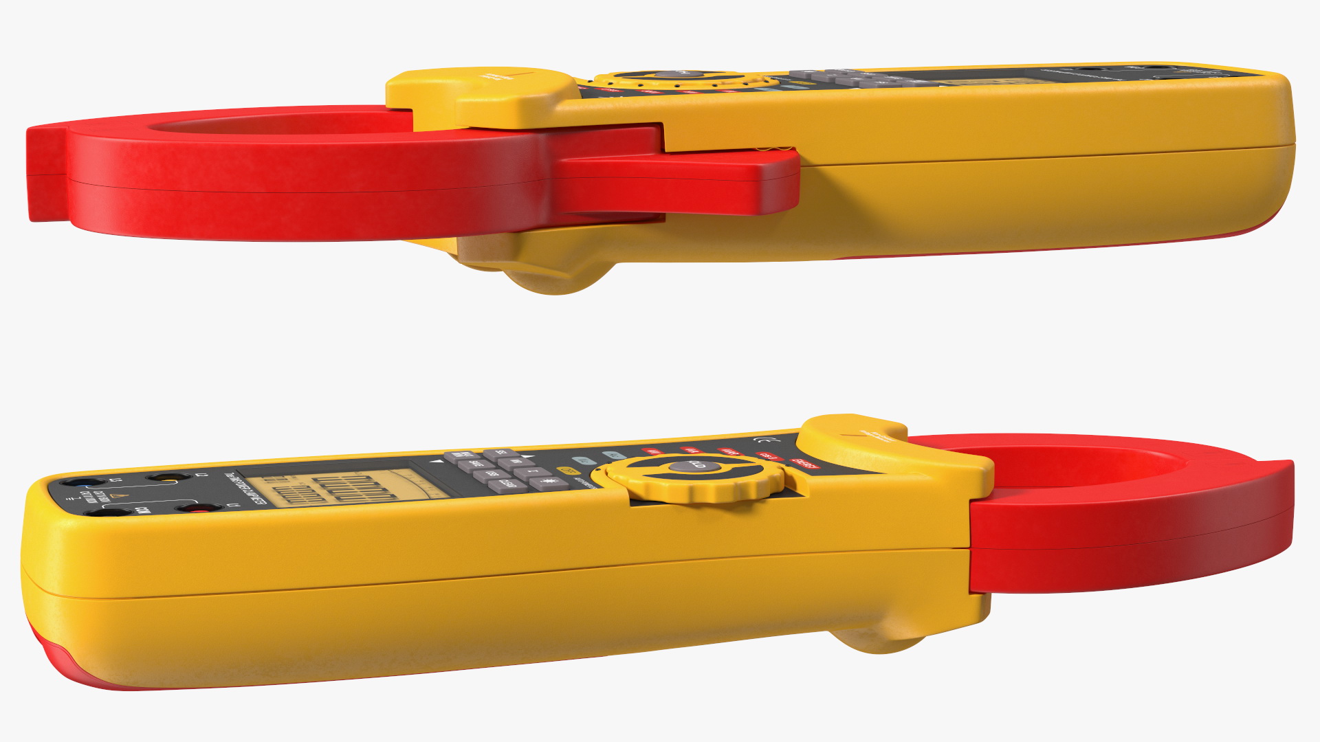 Clamp Digital Wattmeter CEM Yellow 3D model