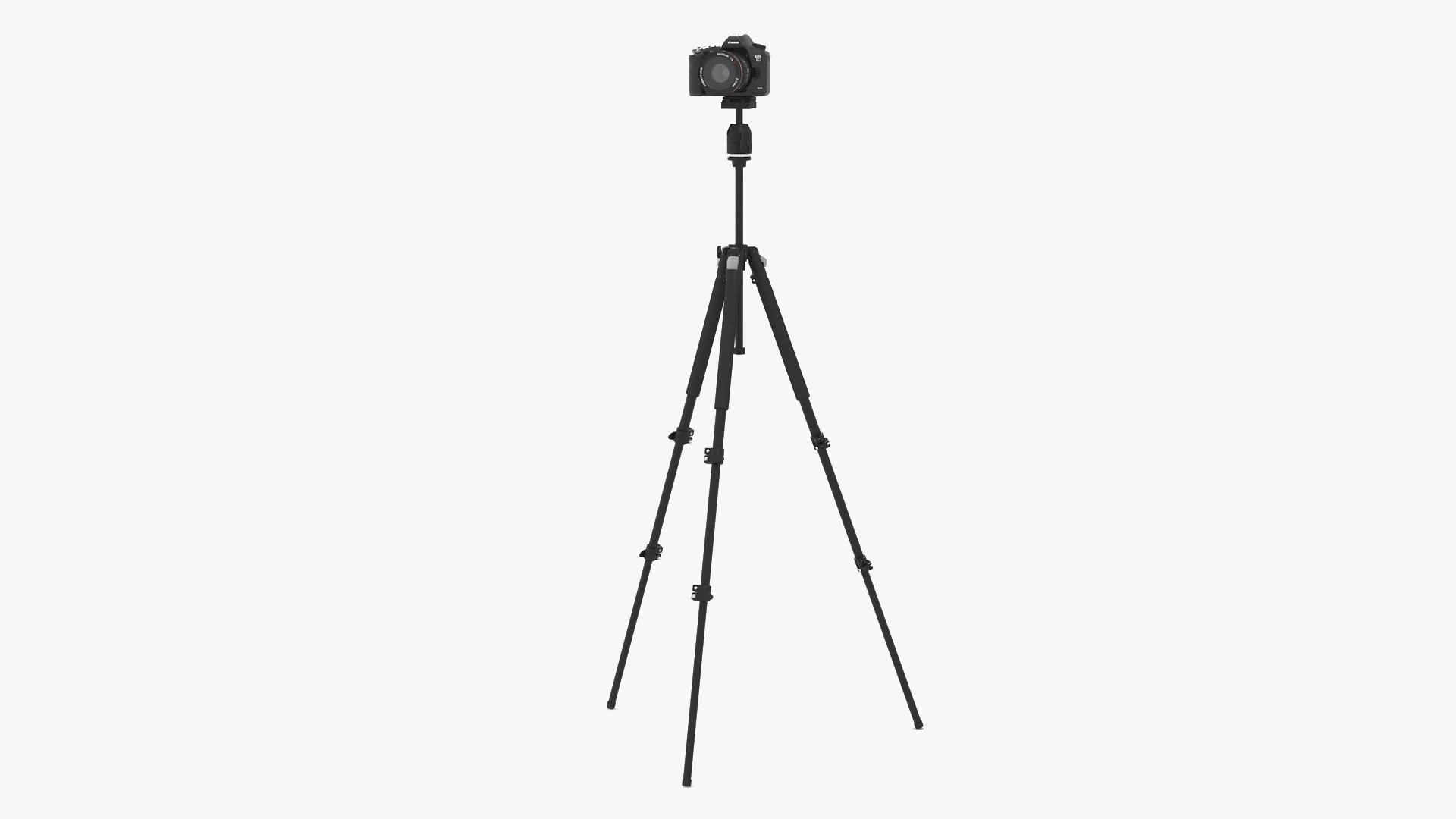 Canon Camera EOS 5D on Tripod 3D model