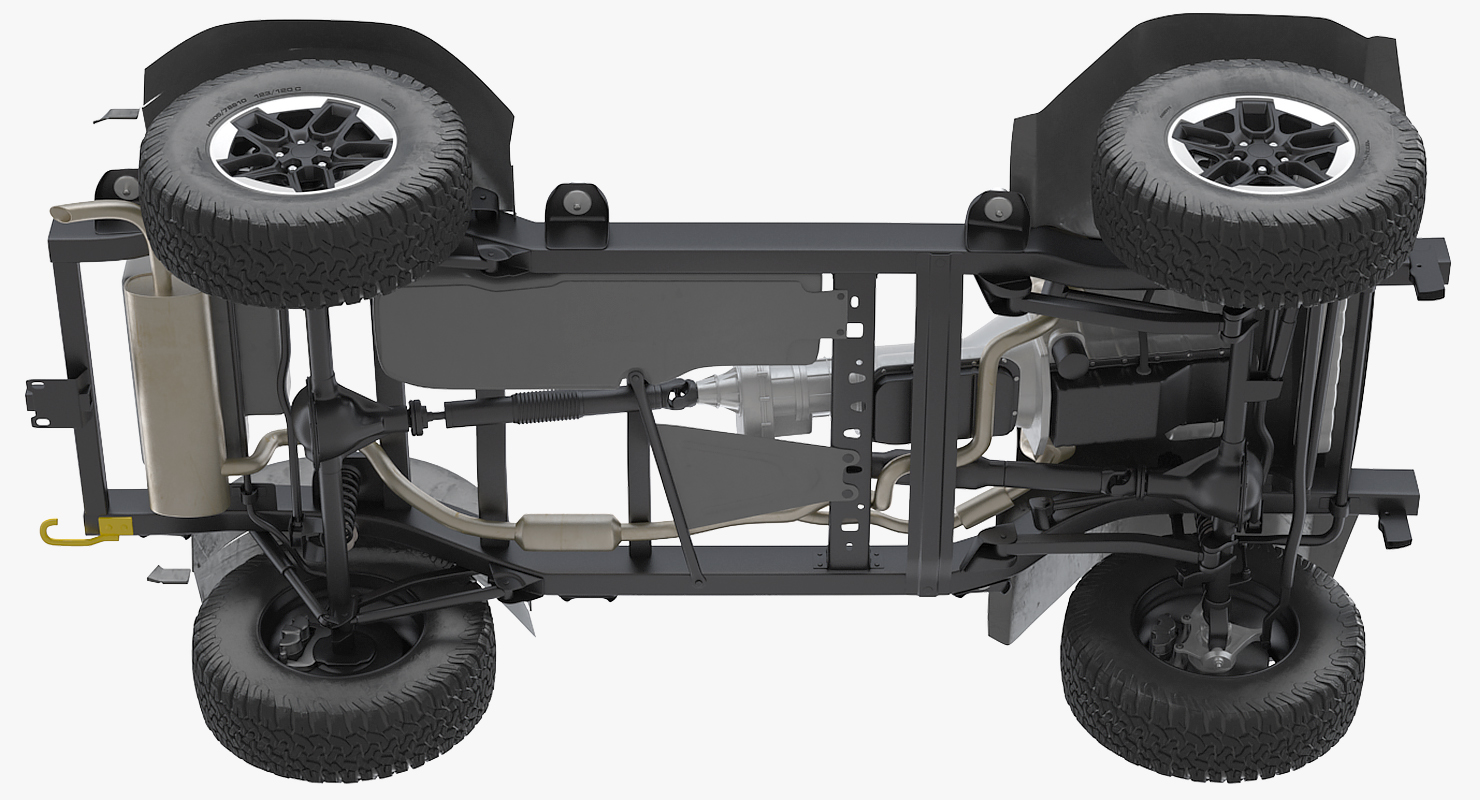 3D 4x4 Chassis Rigged model