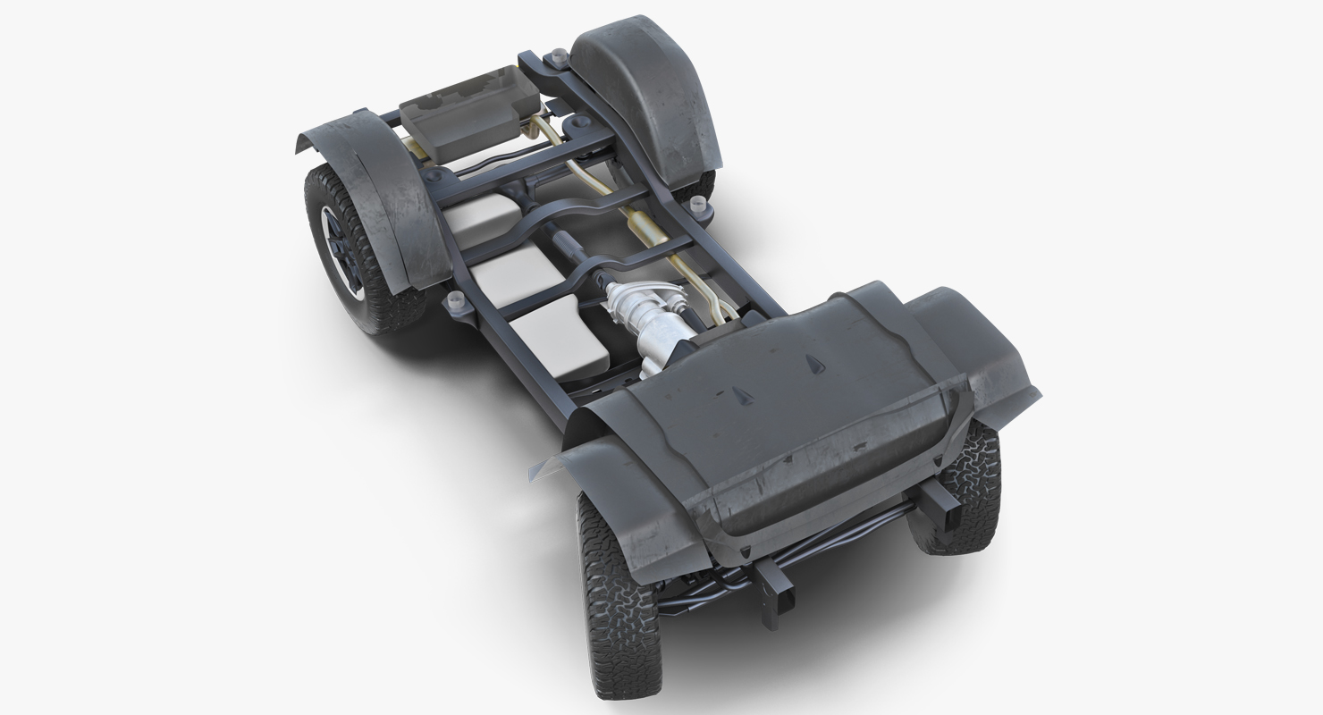 3D 4x4 Chassis Rigged model