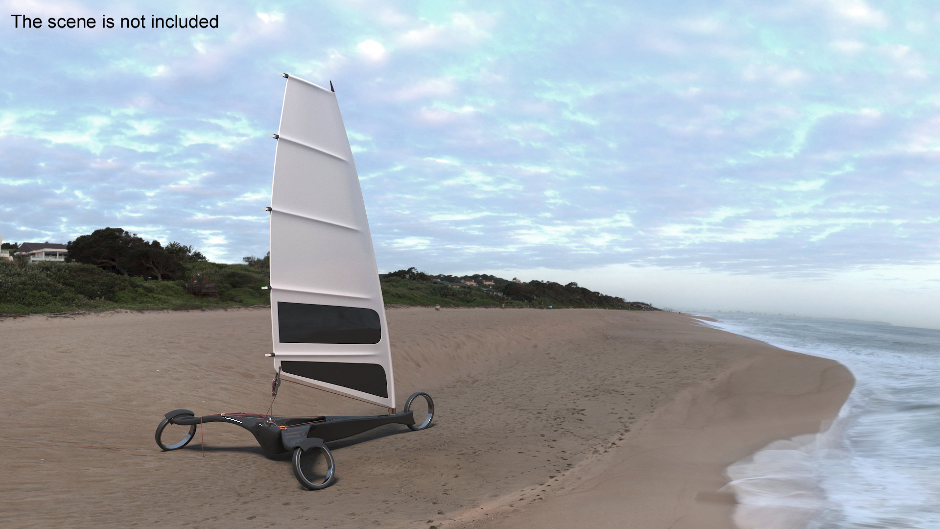 3D Designer Land Sand Yacht Albatros model