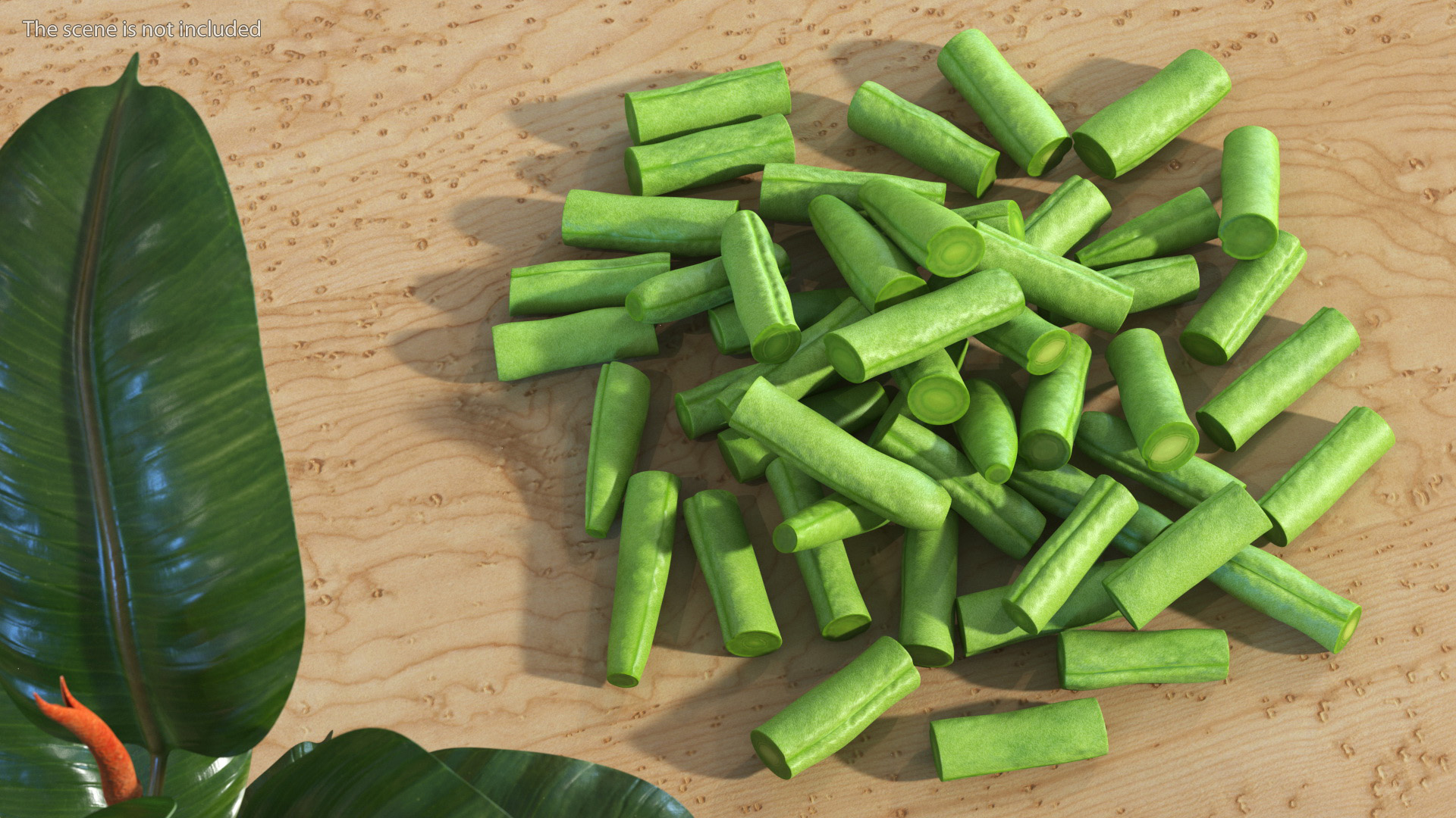 Heap of Cut French Beans 3D model