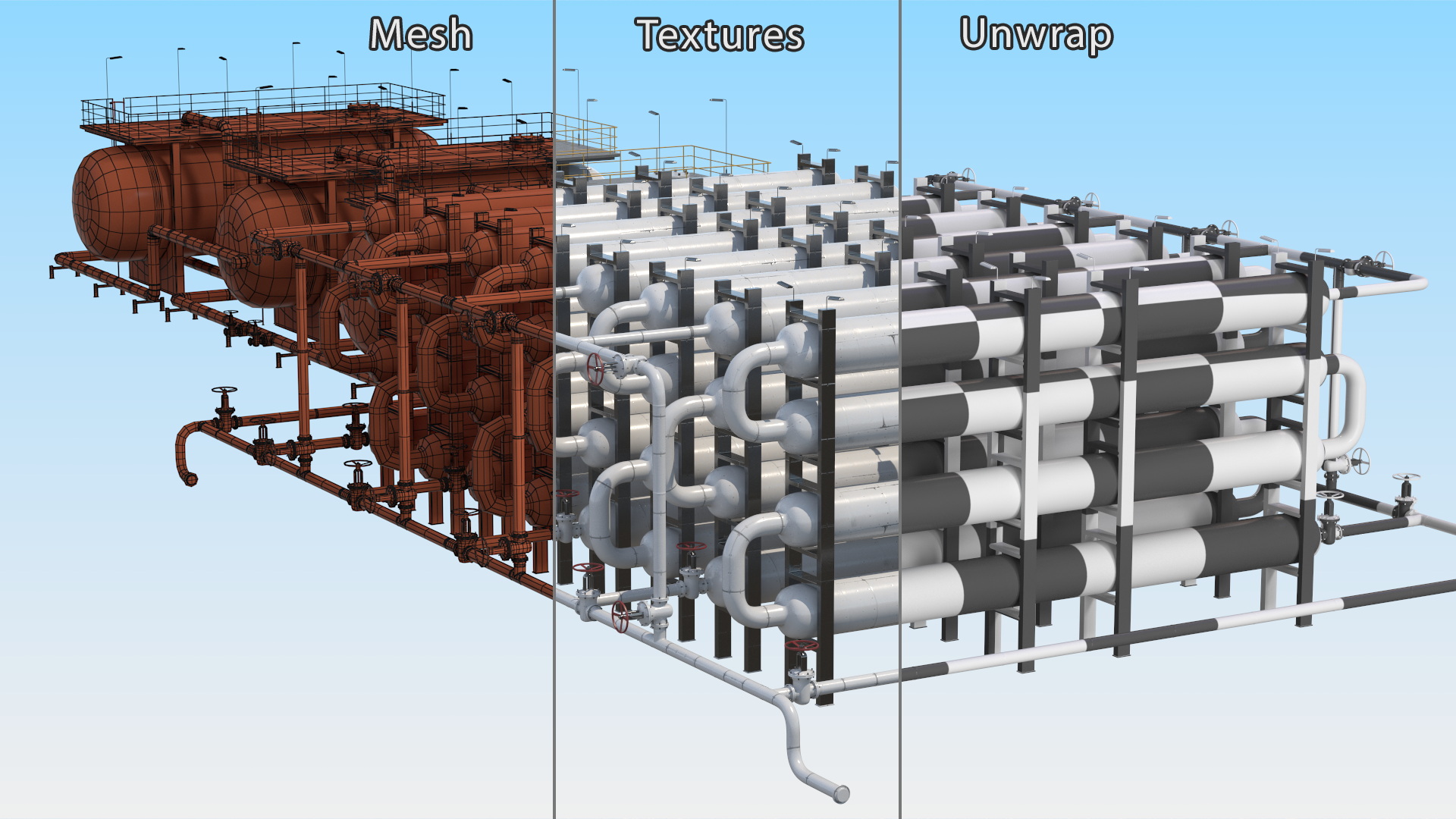 Heat Exchange Separators 3D model