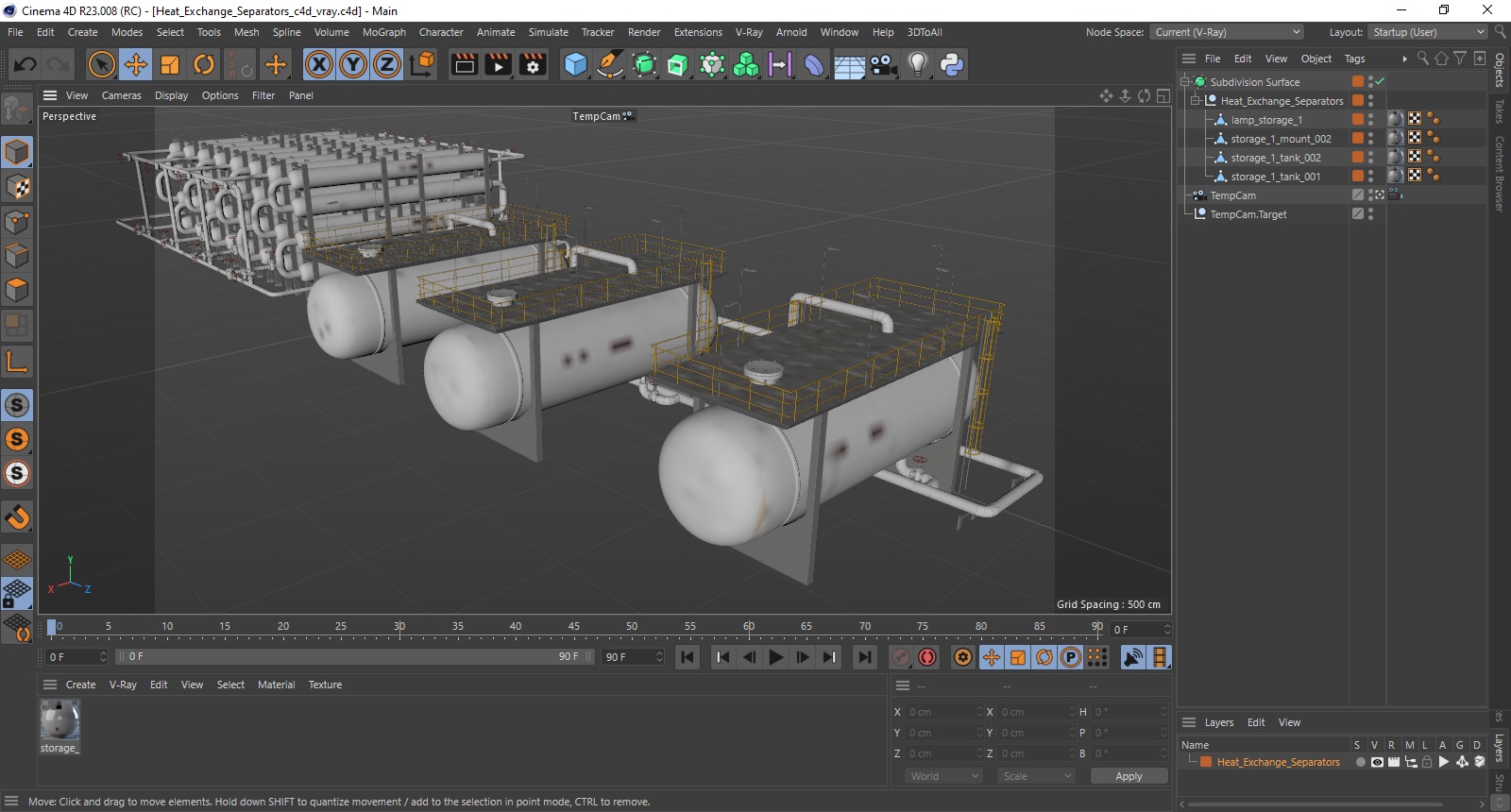 Heat Exchange Separators 3D model