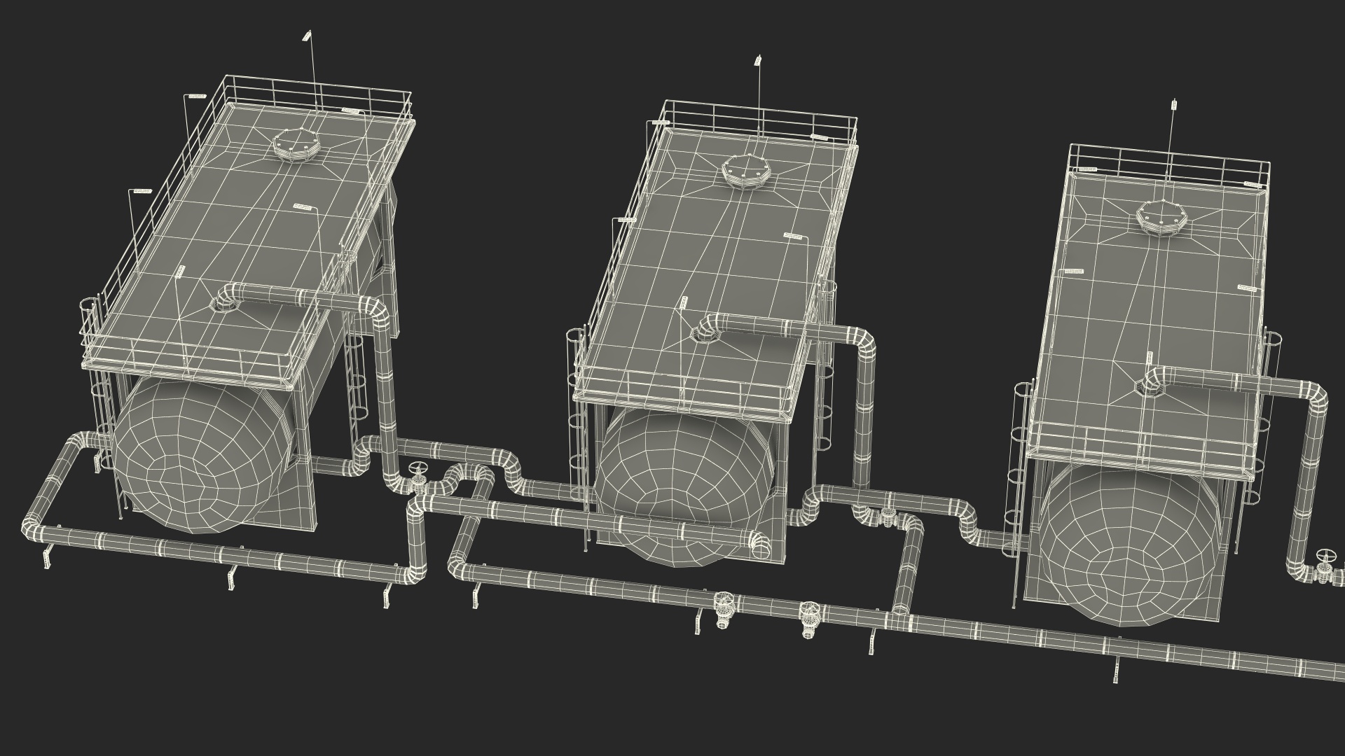 Heat Exchange Separators 3D model