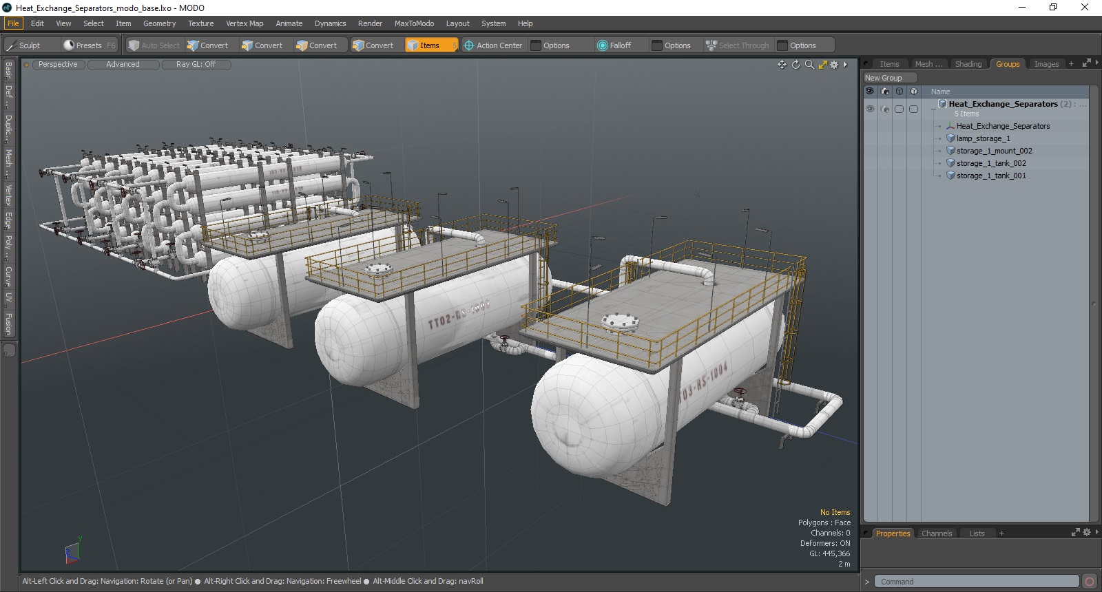 Heat Exchange Separators 3D model