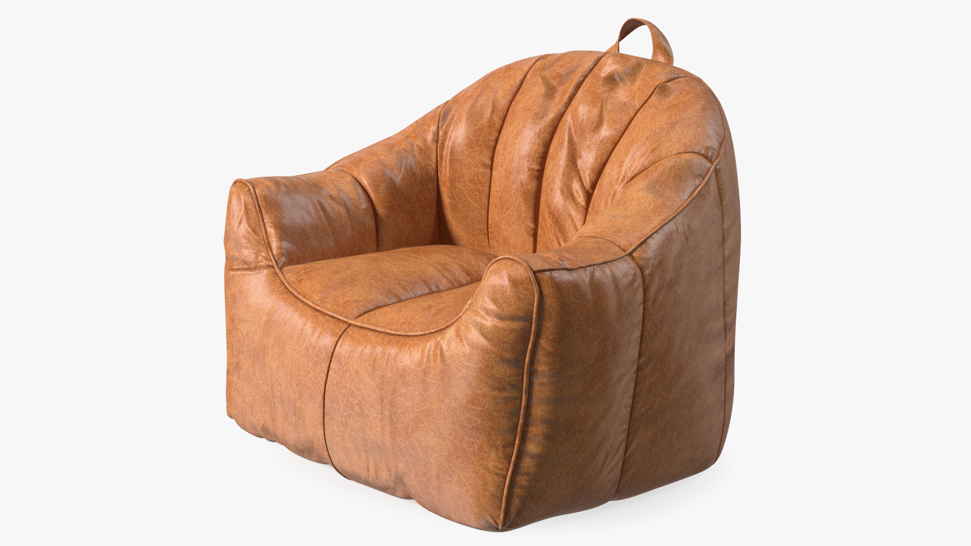 3D model Hug Bean Bag Armchair Brown Leather