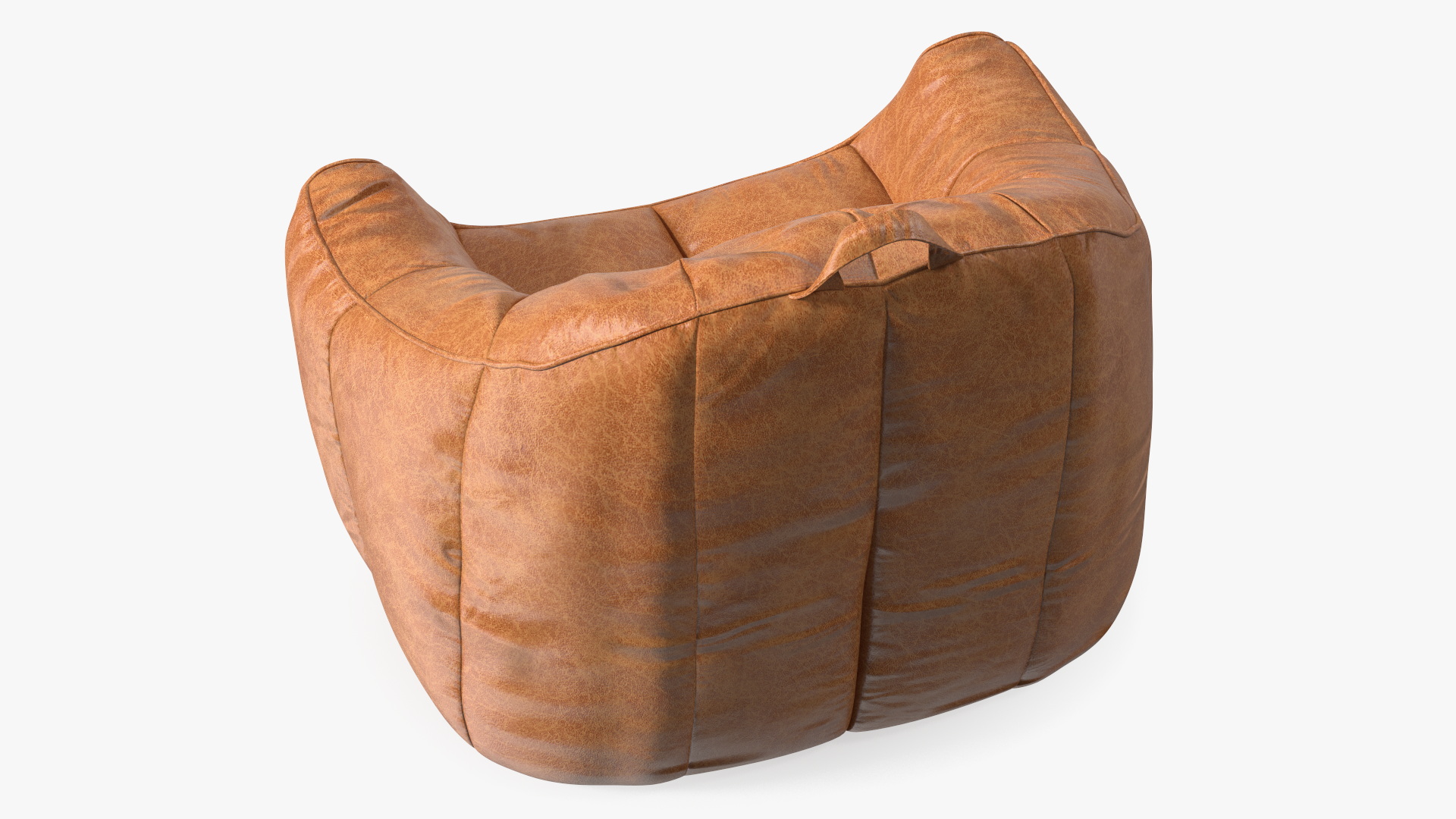 3D model Hug Bean Bag Armchair Brown Leather