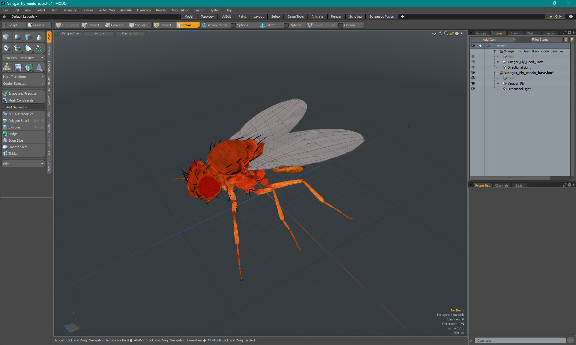 3D Vinegar Fly