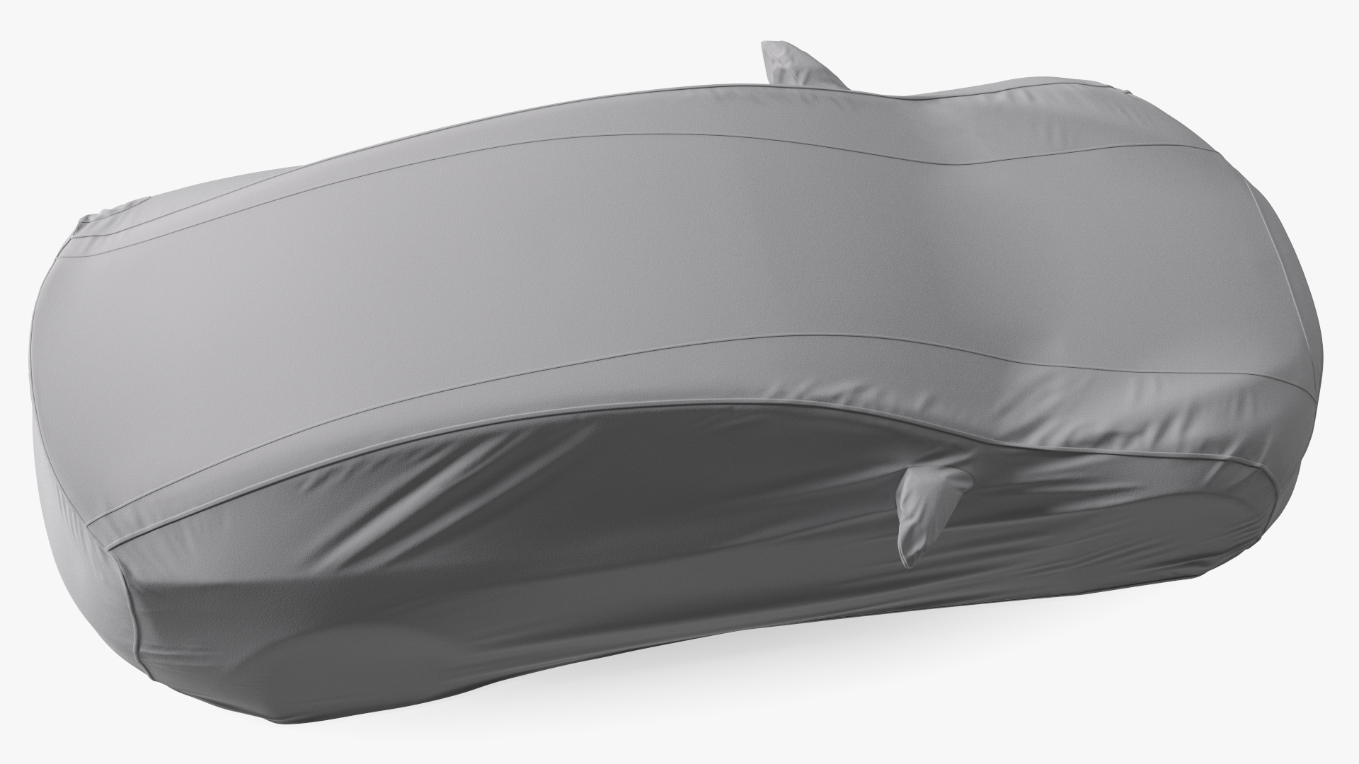 3D model Sedan Car Cover Grey