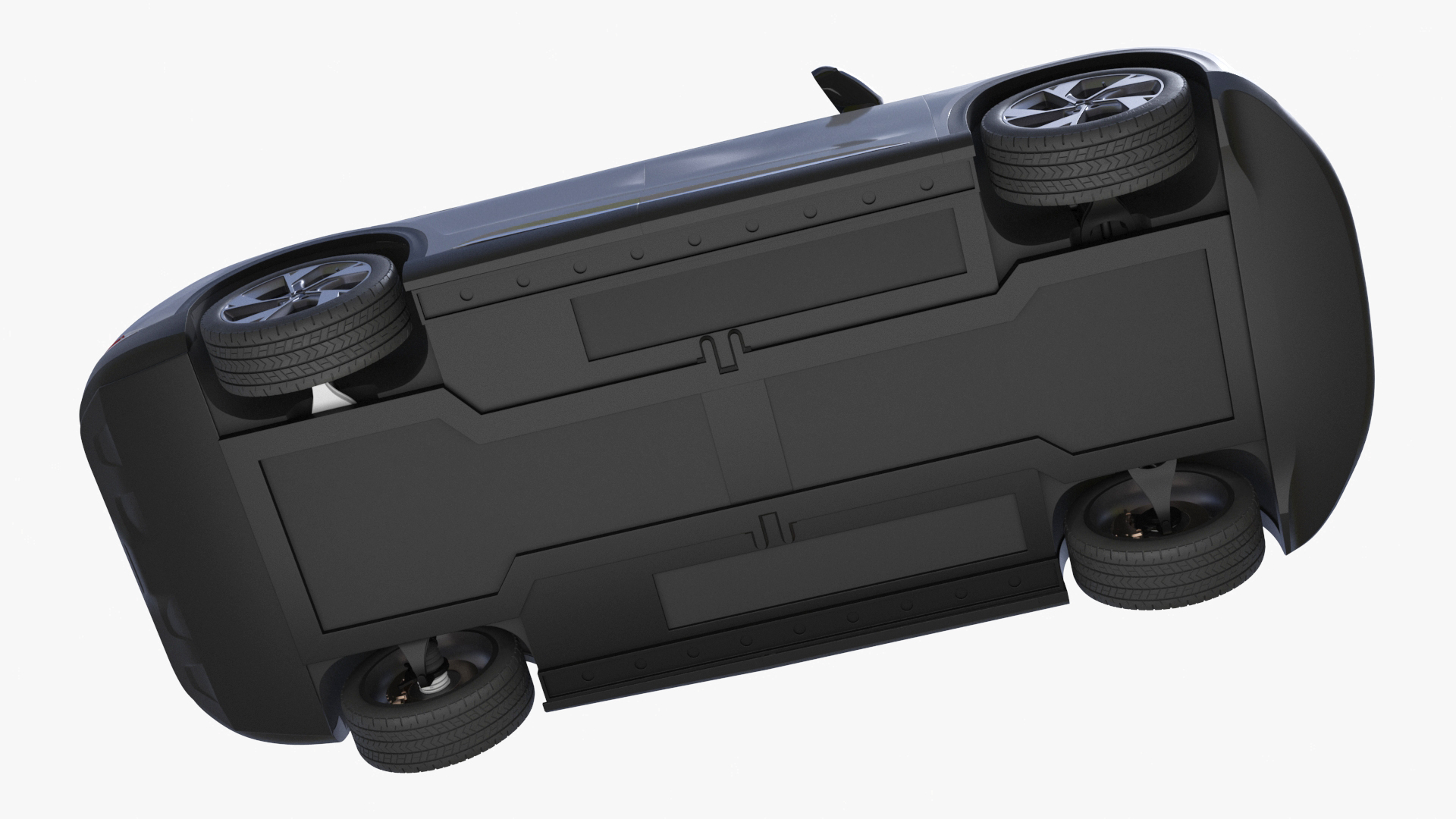 3D Lucid Gravity Electric Suv Gray with Lights Off Rigged for Cinema 4D model