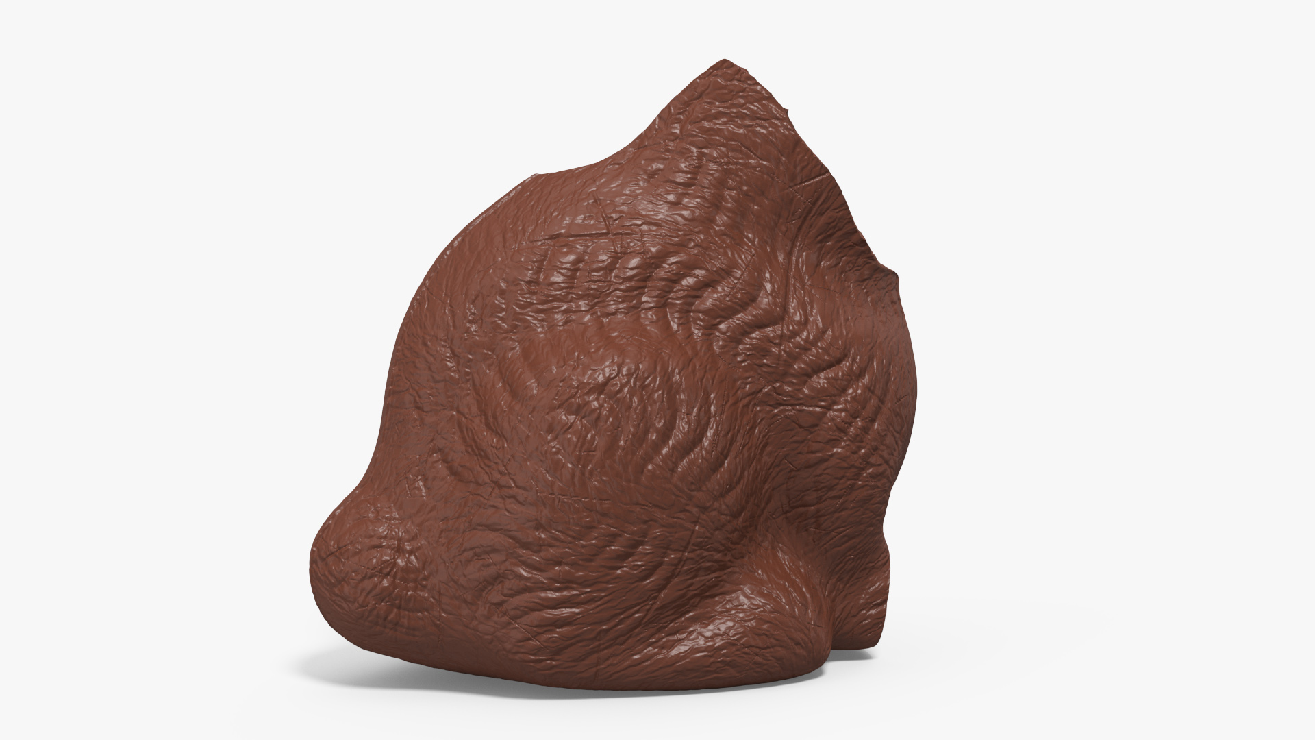 Chocolate Easter Bunny Without a Head 3D