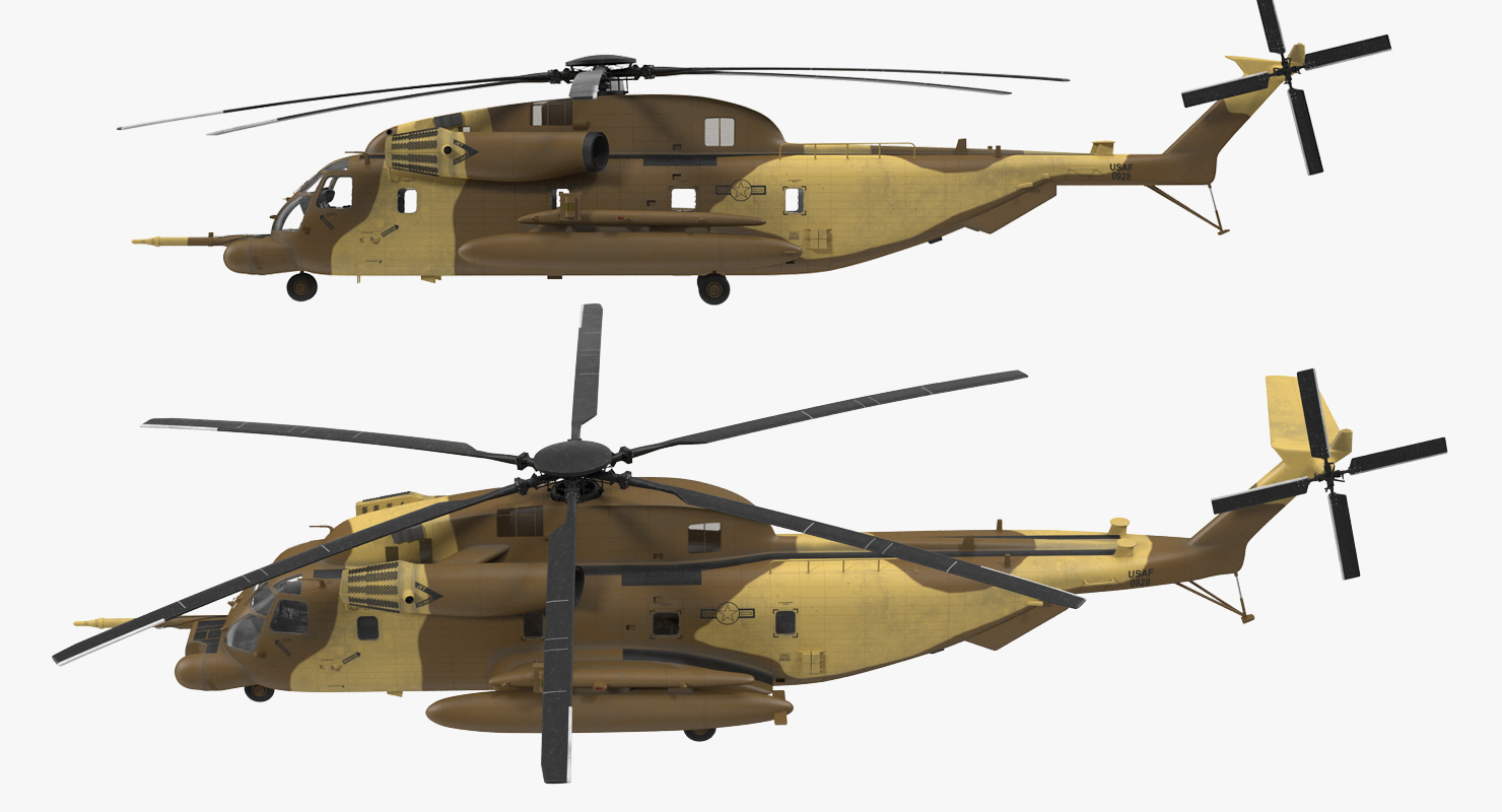 3D Combat Helicopter Sikorsky MH 53 Pave Low