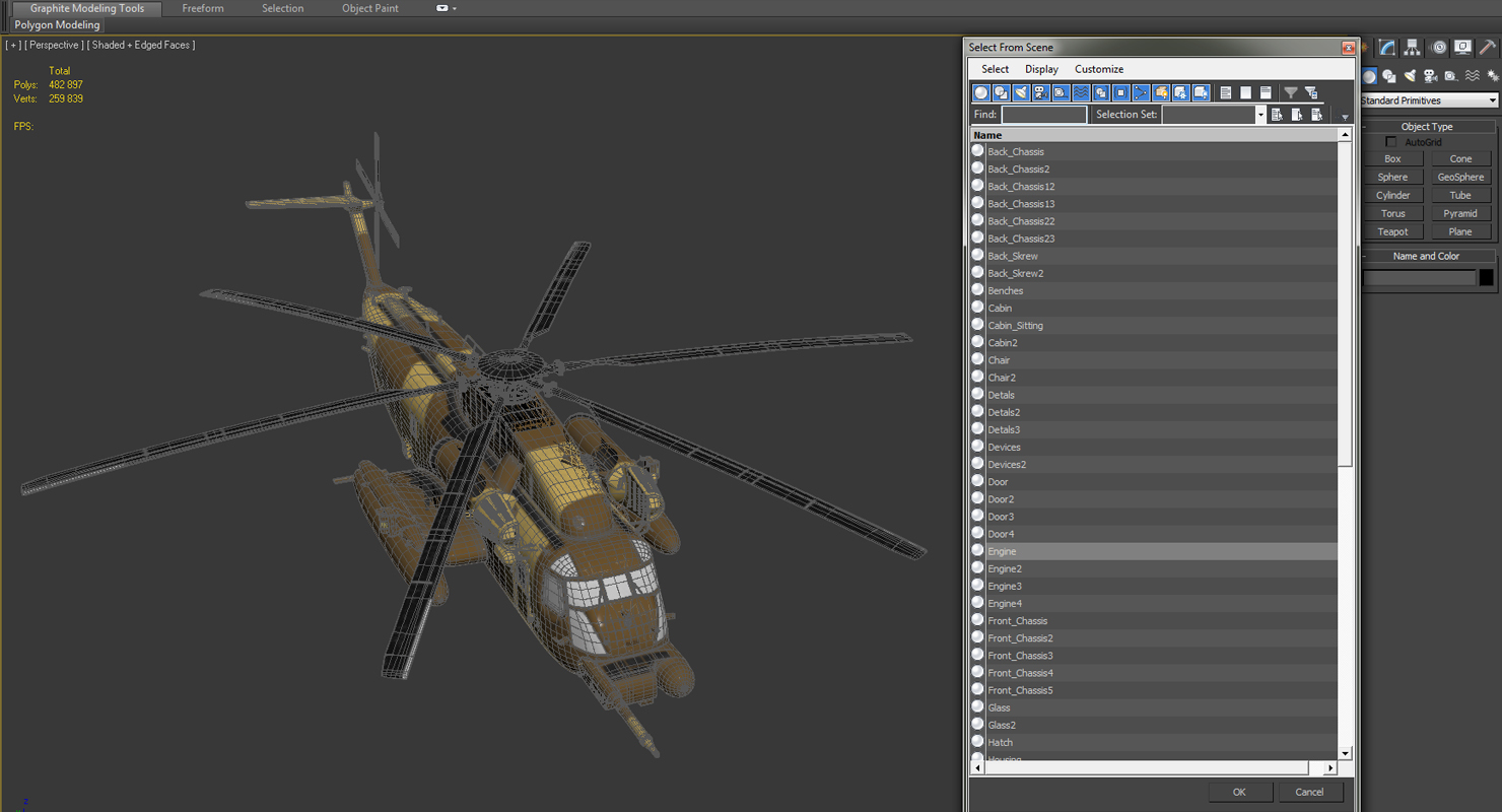 3D Combat Helicopter Sikorsky MH 53 Pave Low