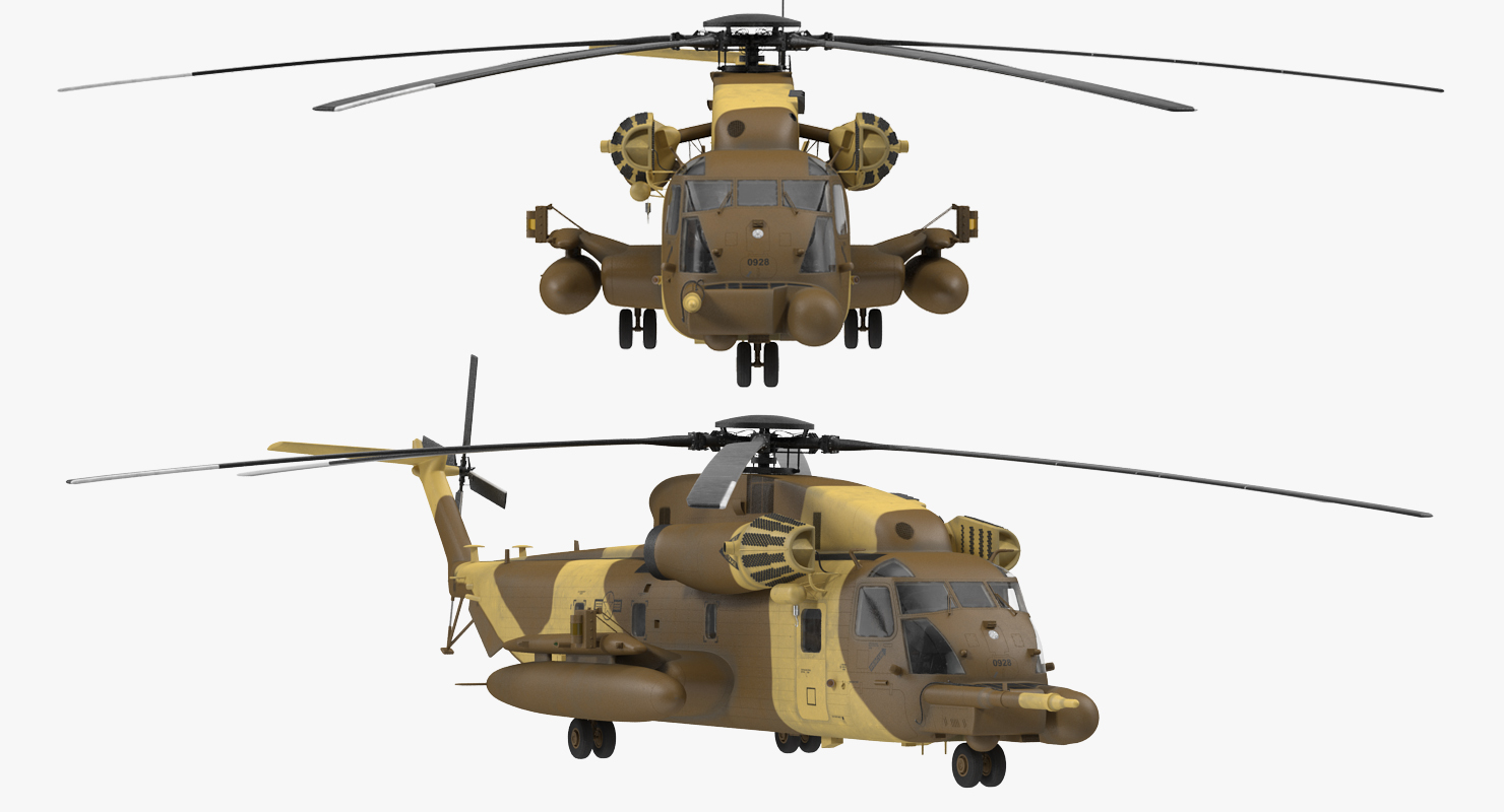 3D Combat Helicopter Sikorsky MH 53 Pave Low