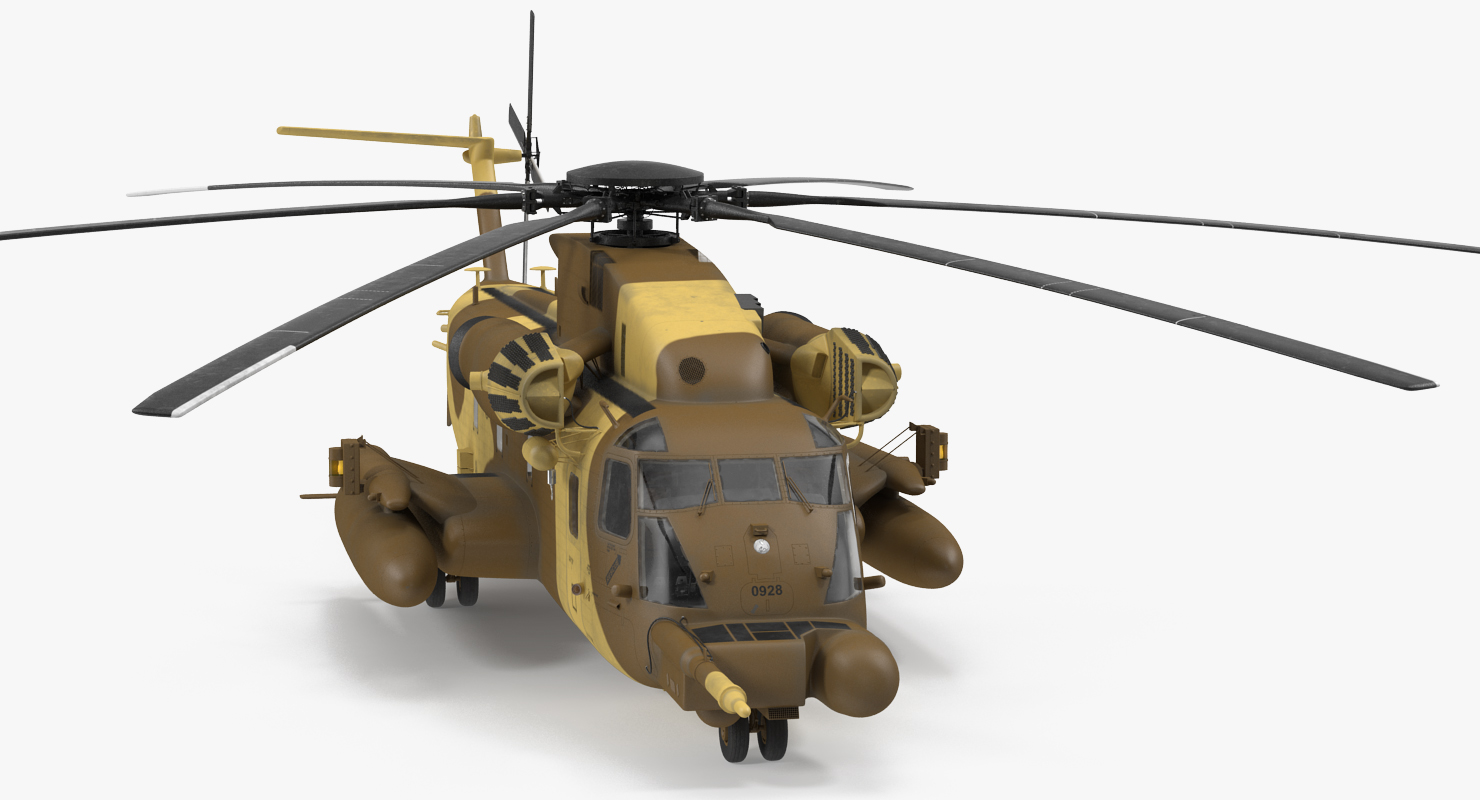 3D Combat Helicopter Sikorsky MH 53 Pave Low