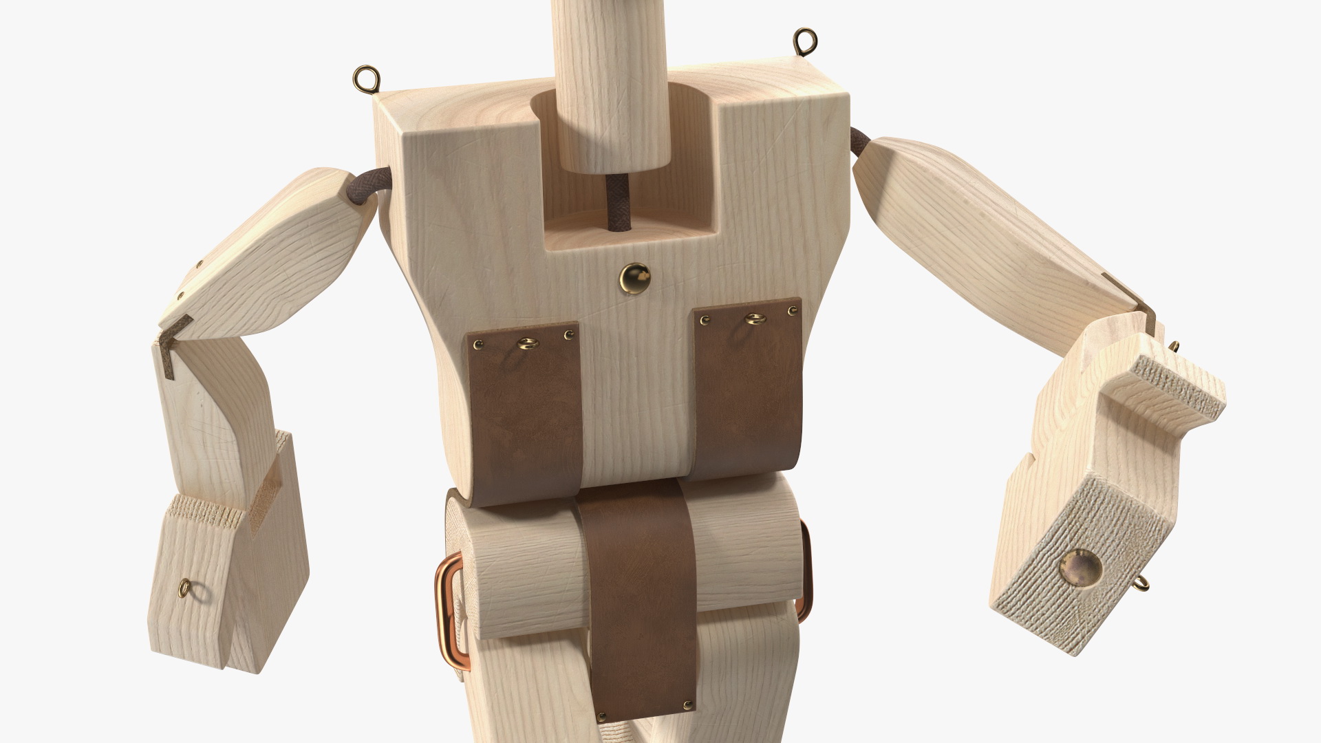 3D model Walk Raw Wooden Character