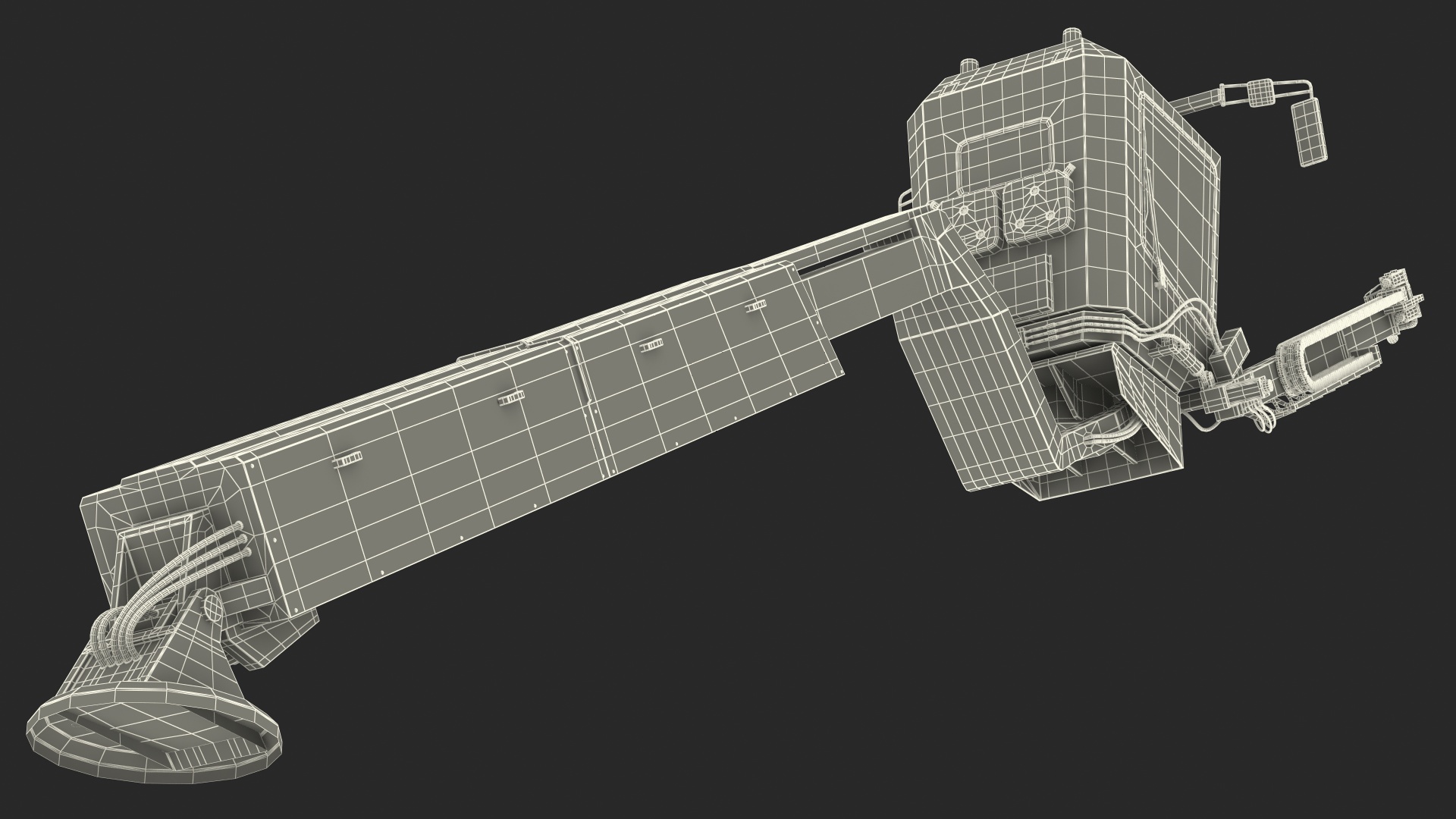 Telescopic Deicer Telehandler 3D model