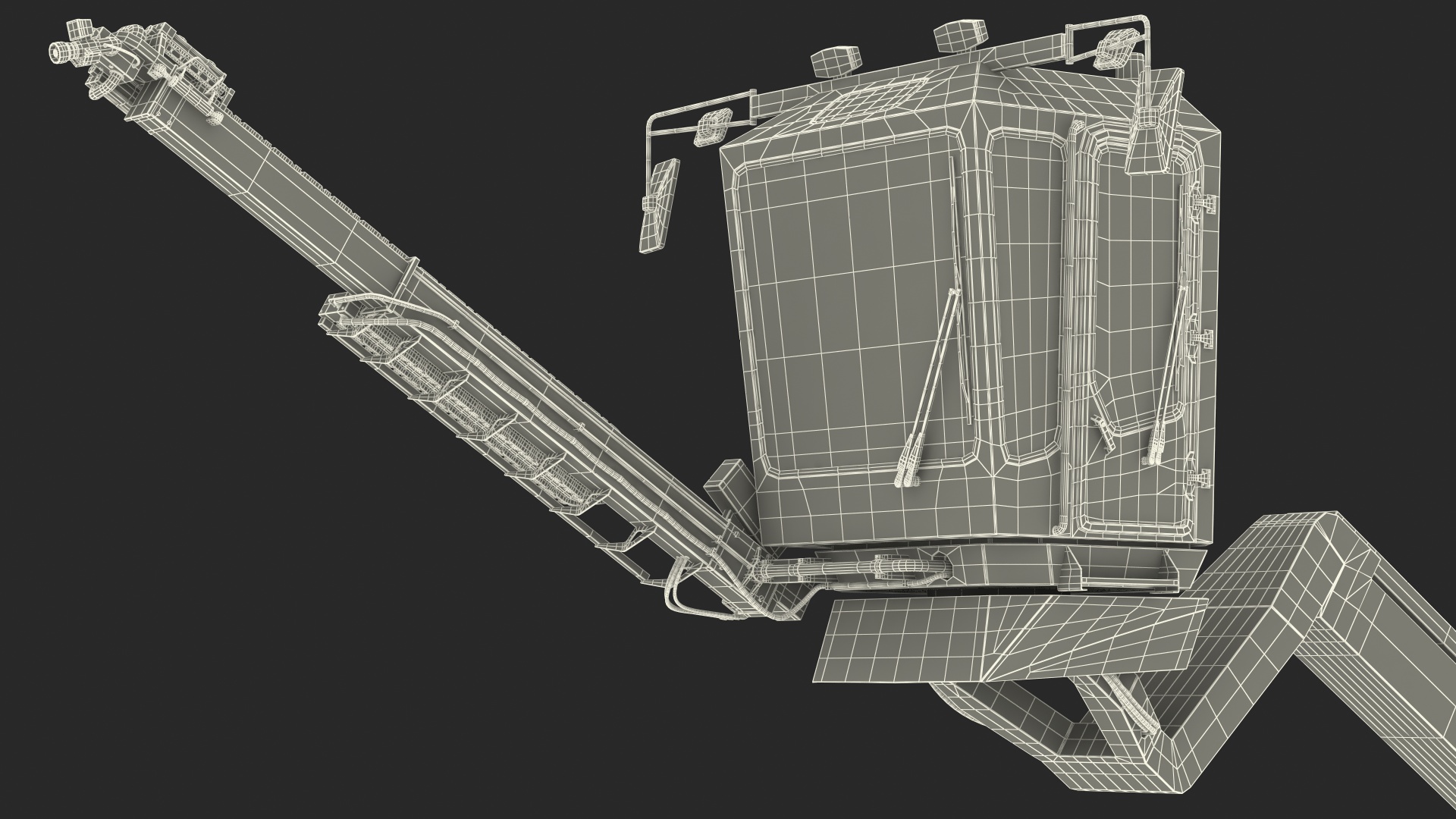 Telescopic Deicer Telehandler 3D model