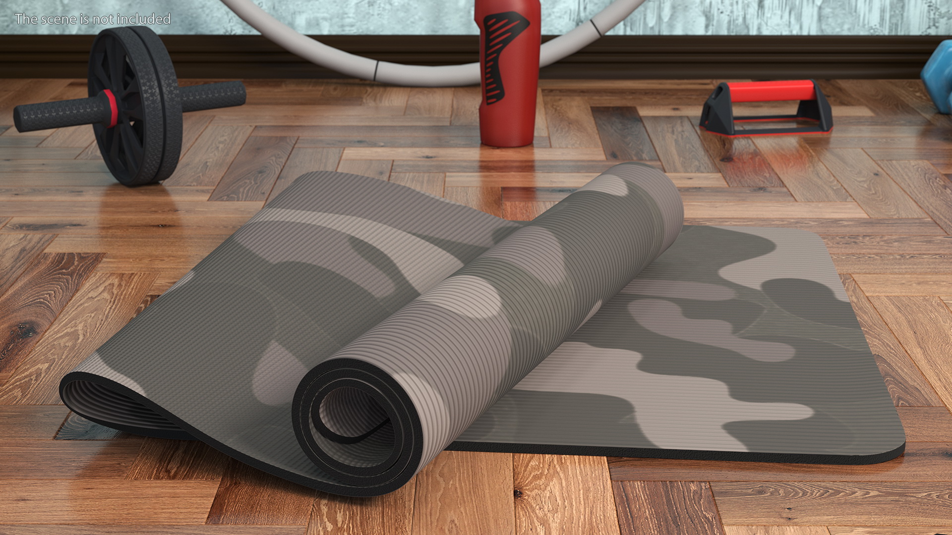 3D model Yoga Mat Folded Camo