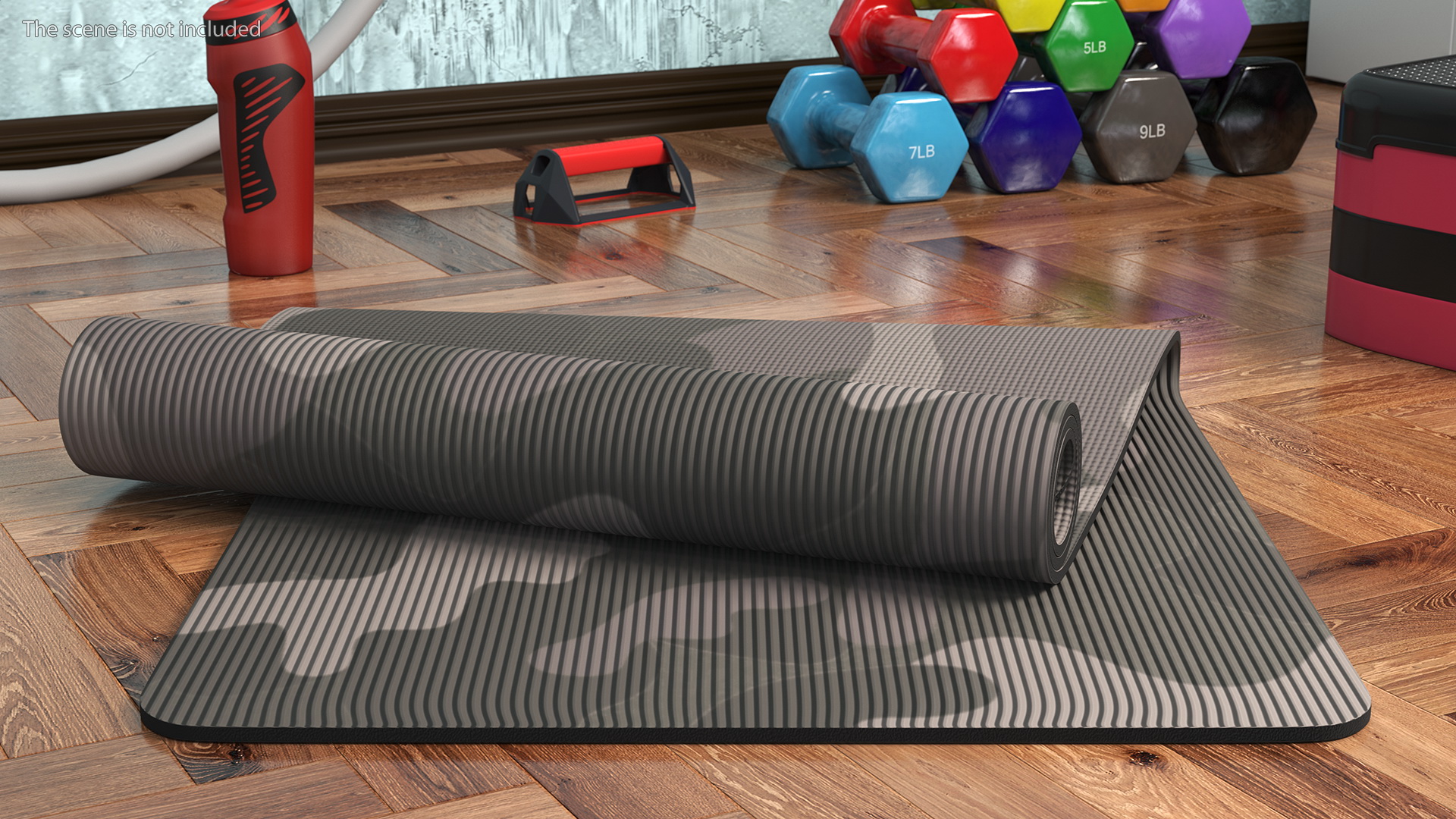 3D model Yoga Mat Folded Camo