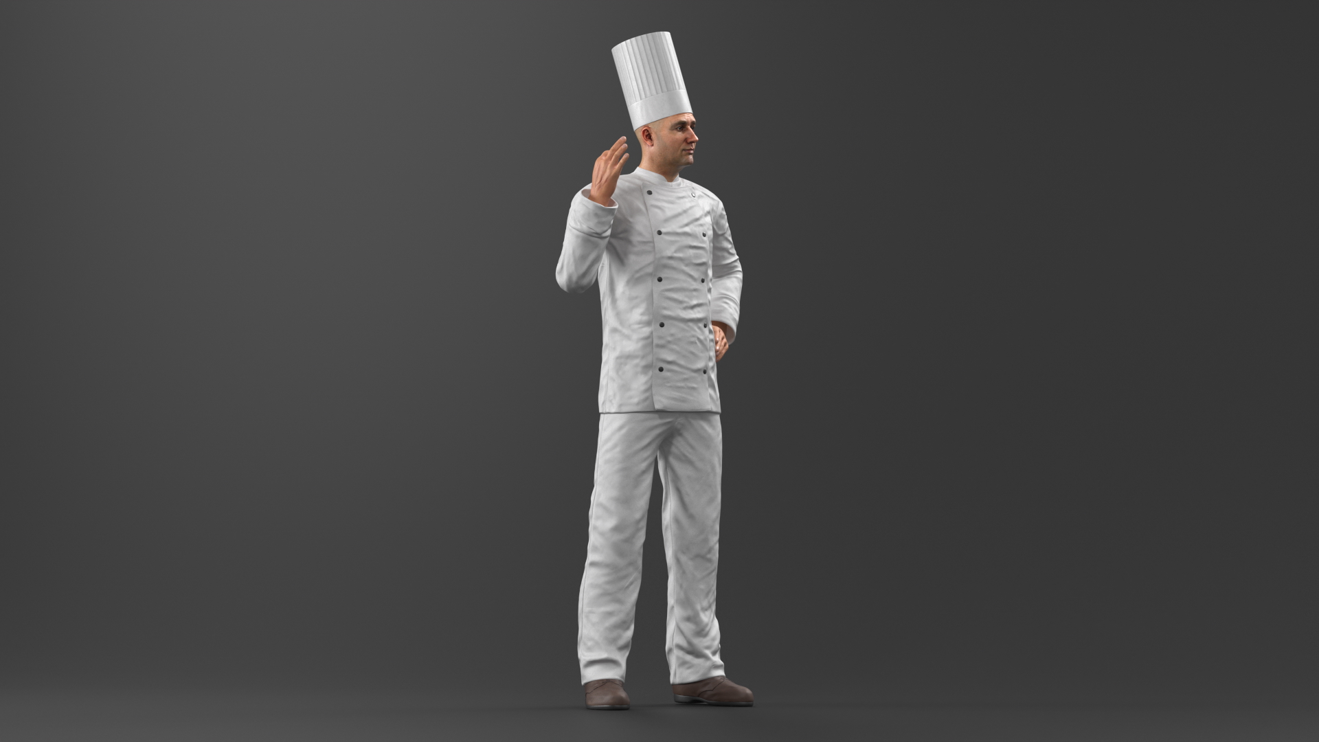 3D model Professional Chef Character in Pose