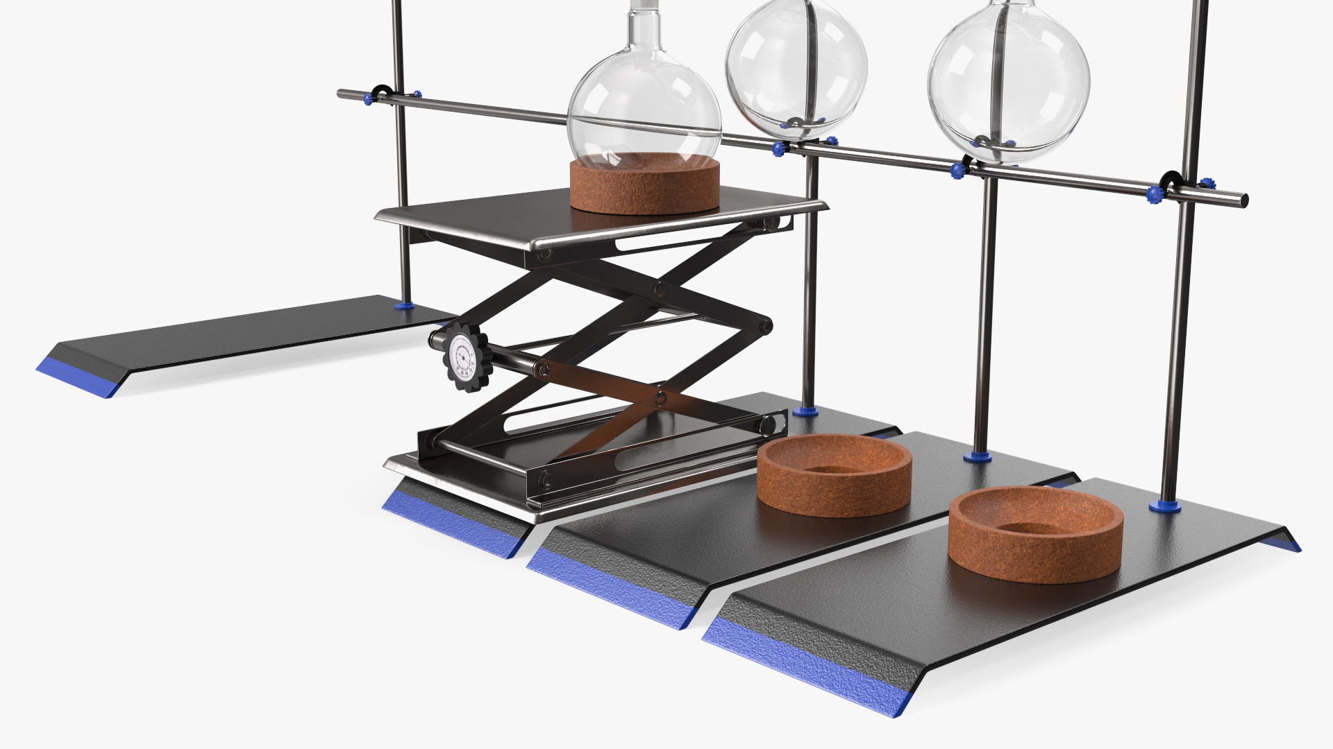 3D Distilling Stand with Flasks model