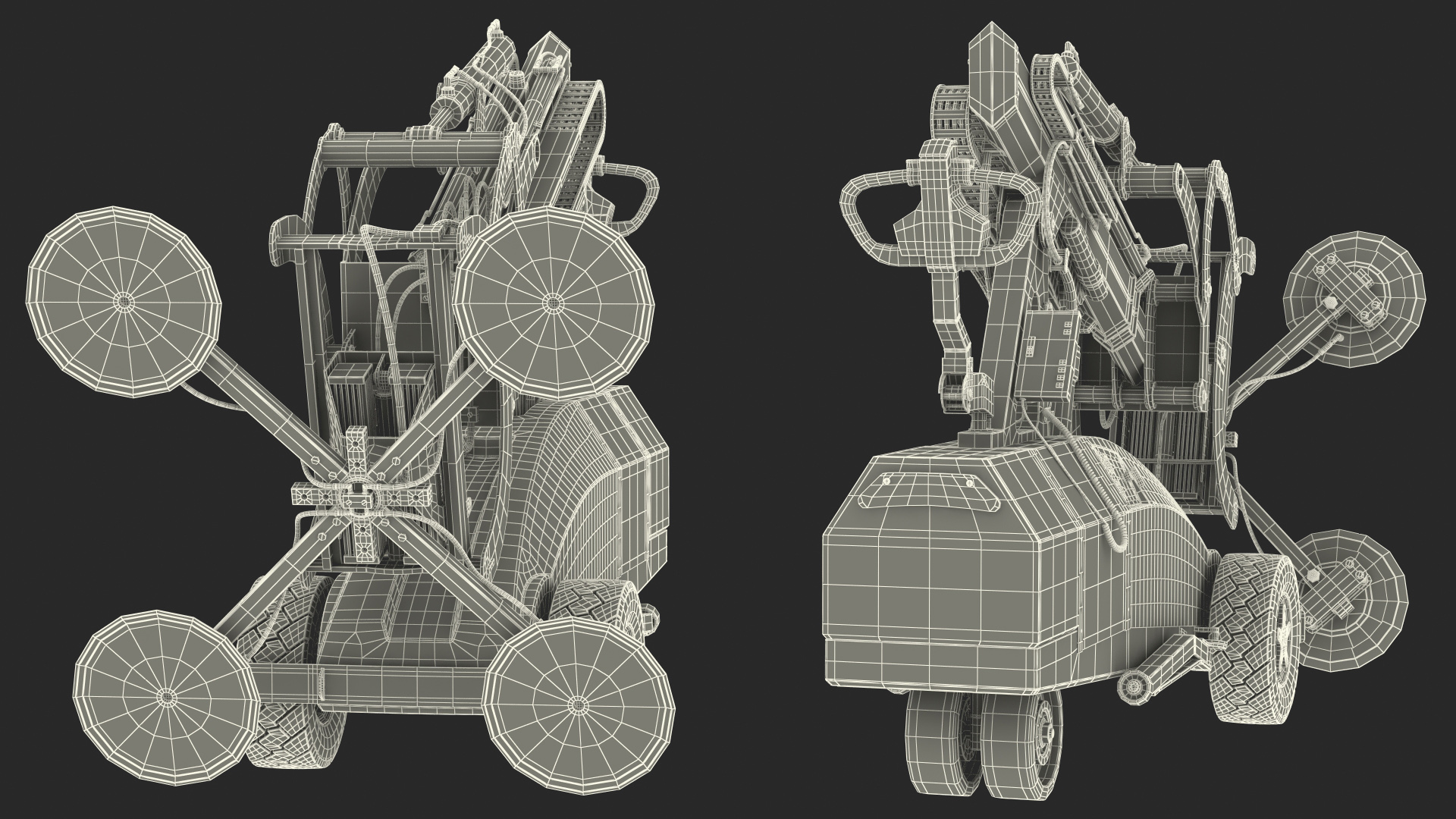 3D GMG 1000 Glass Handling Machine Rigged model