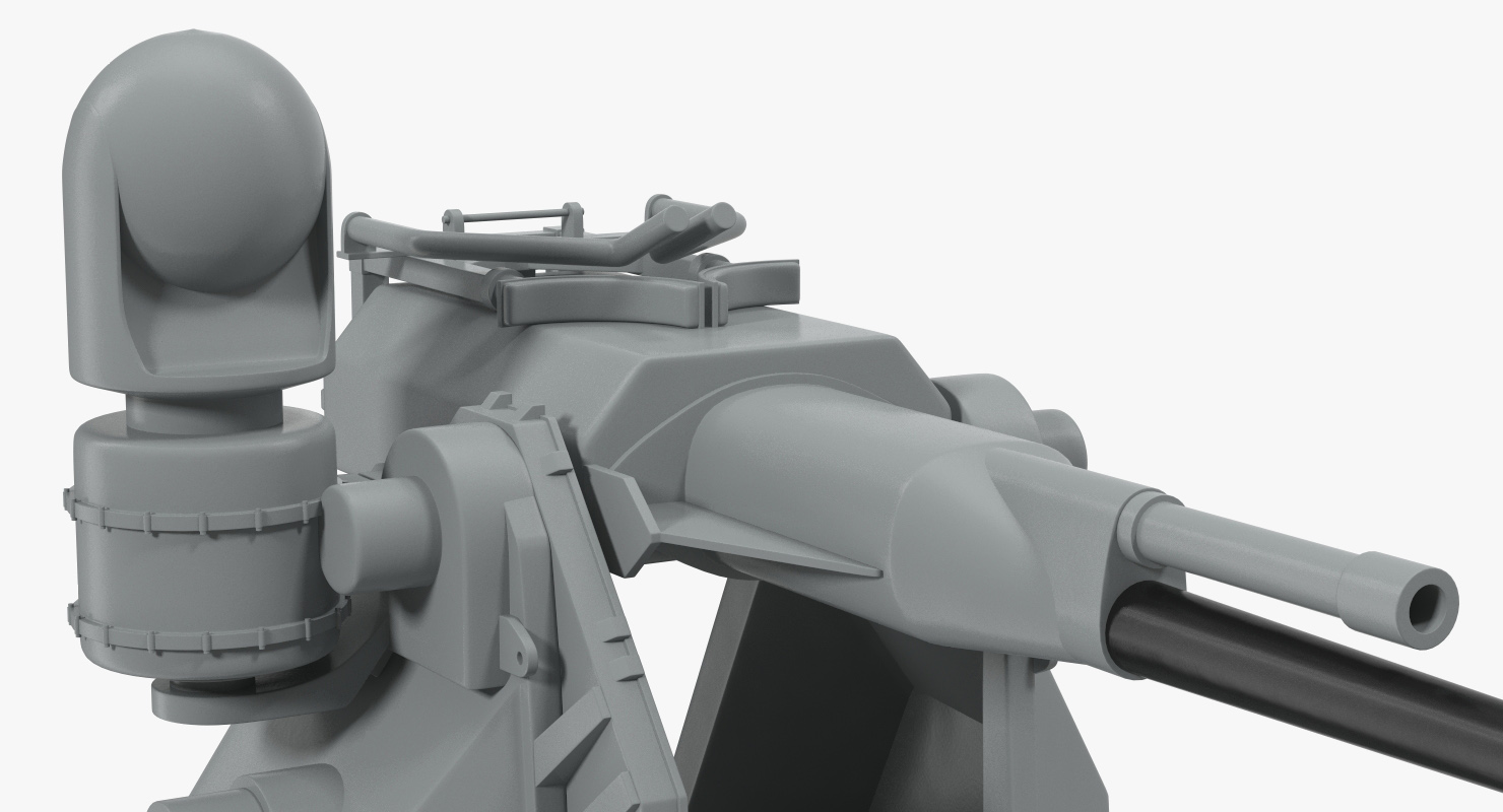 3D M242 Bushmaster Autocannon