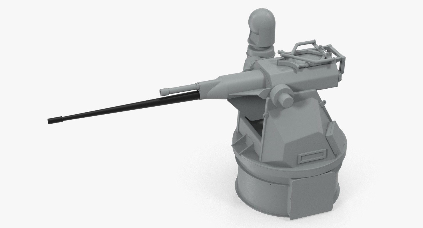 3D M242 Bushmaster Autocannon