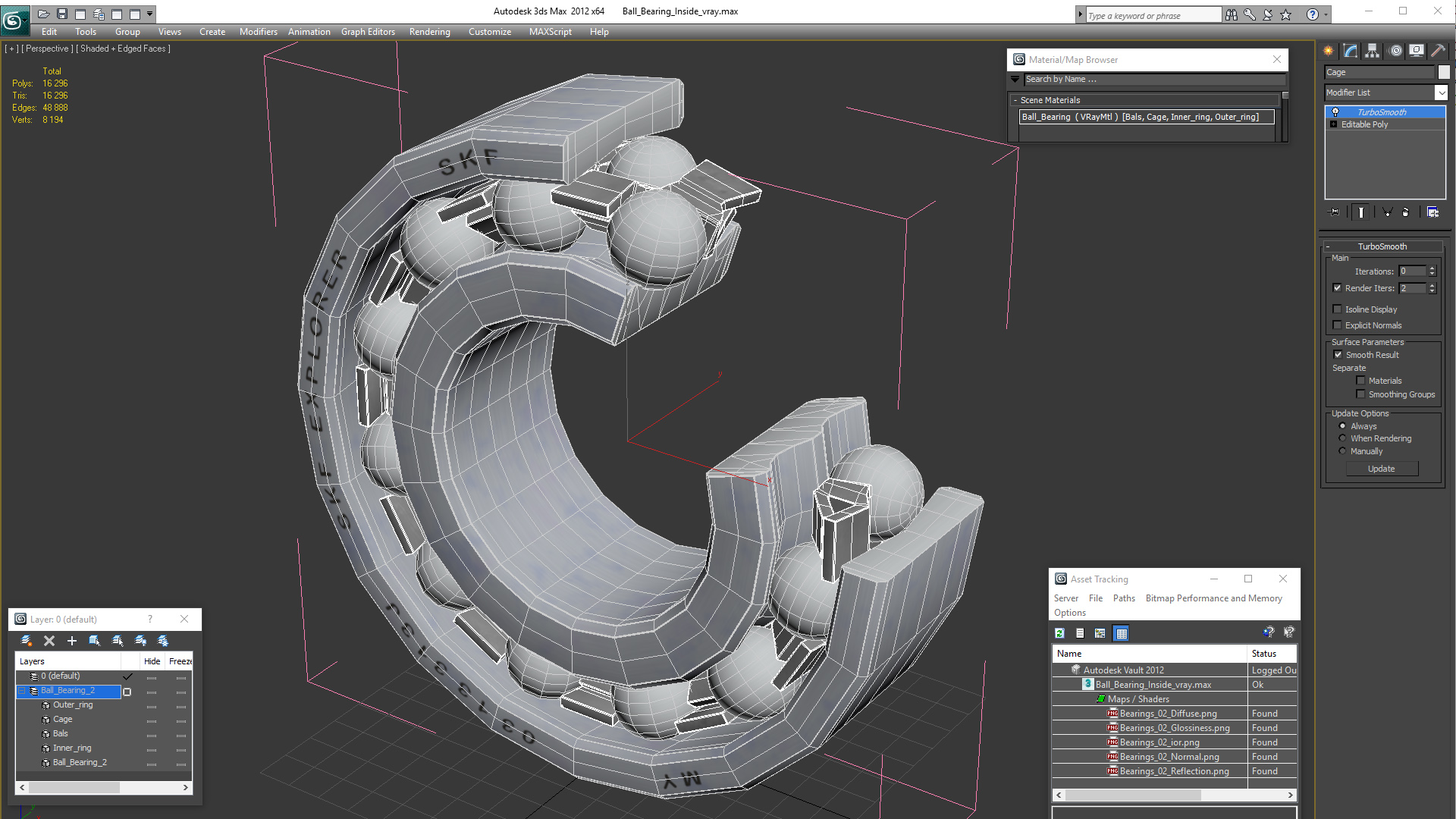 Ball Bearing Inside 3D model