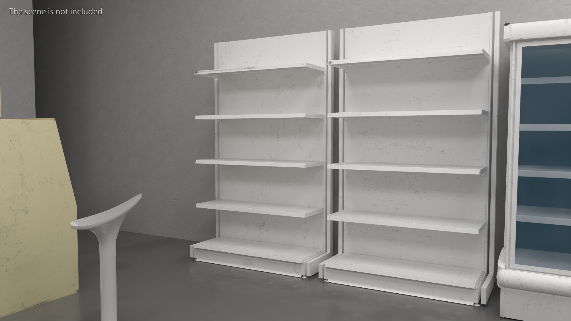 3D Shelves Store model