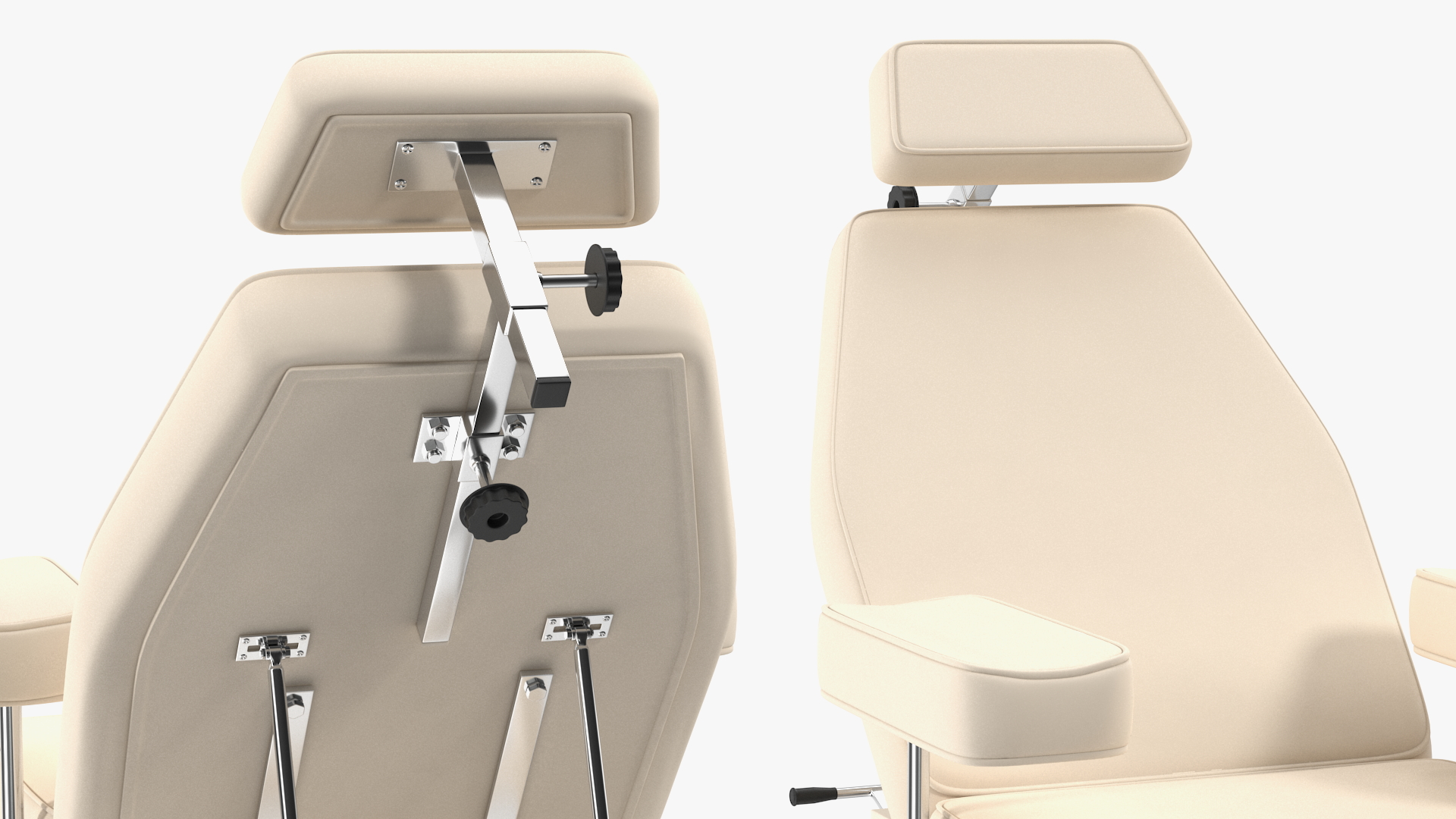 3D Patient Examination Couch Beige