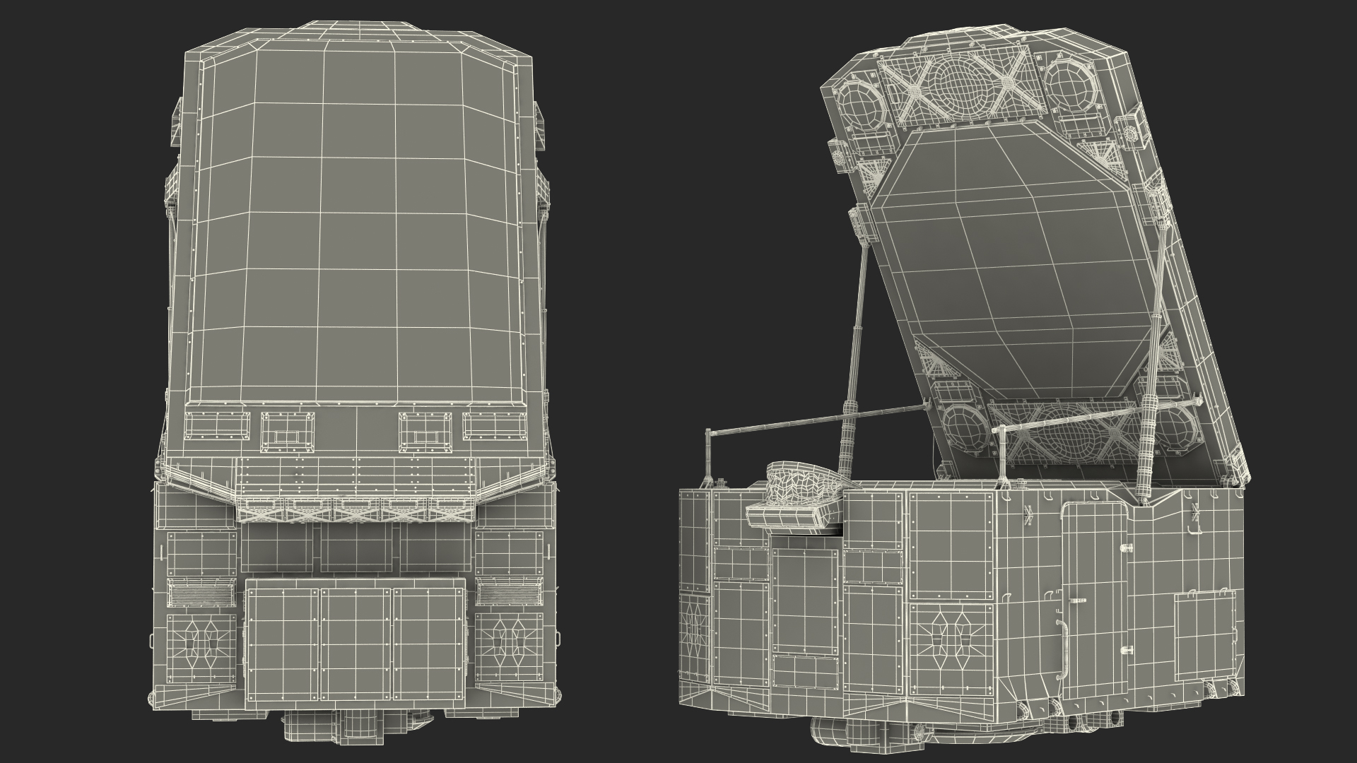 3D S300 Desert Radar Flap Lid B model