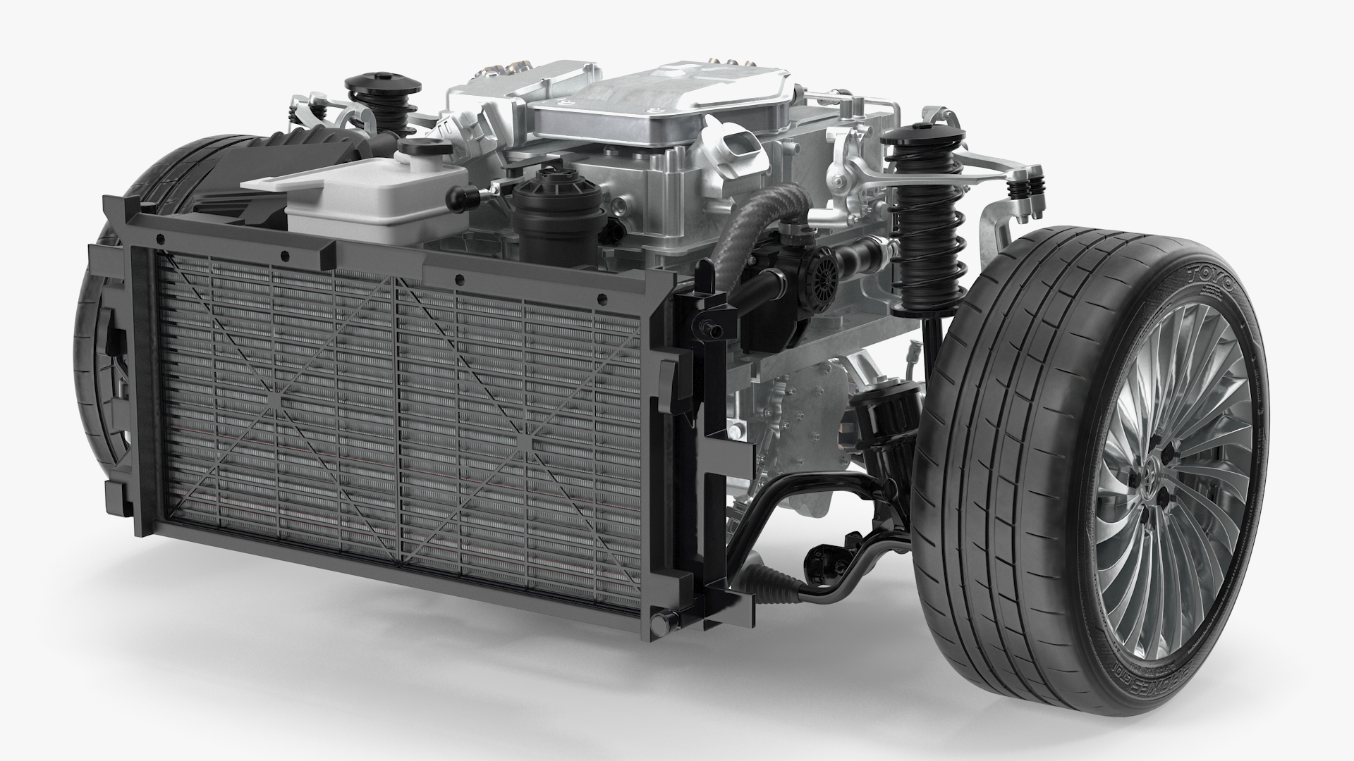 3D Toyota Mirai Fuelcell Electric Motor