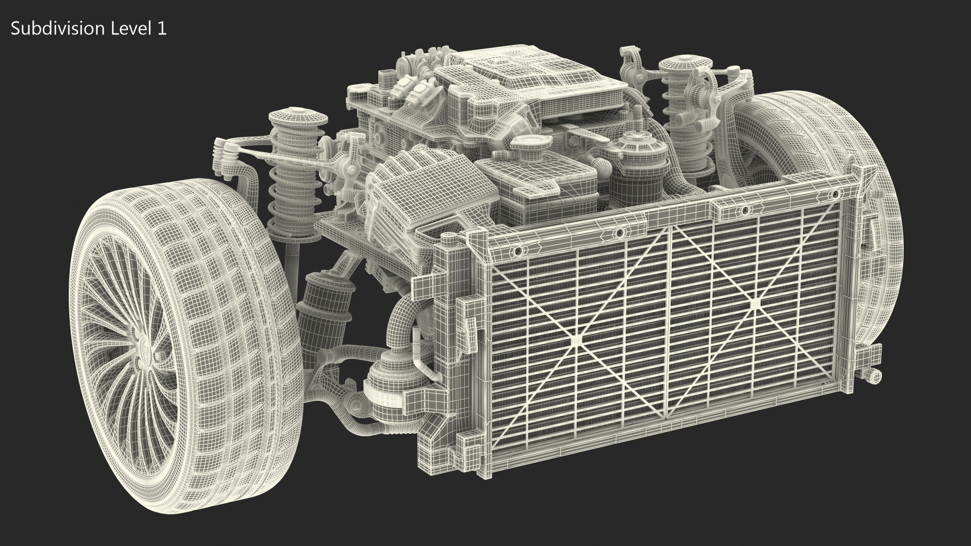 3D Toyota Mirai Fuelcell Electric Motor