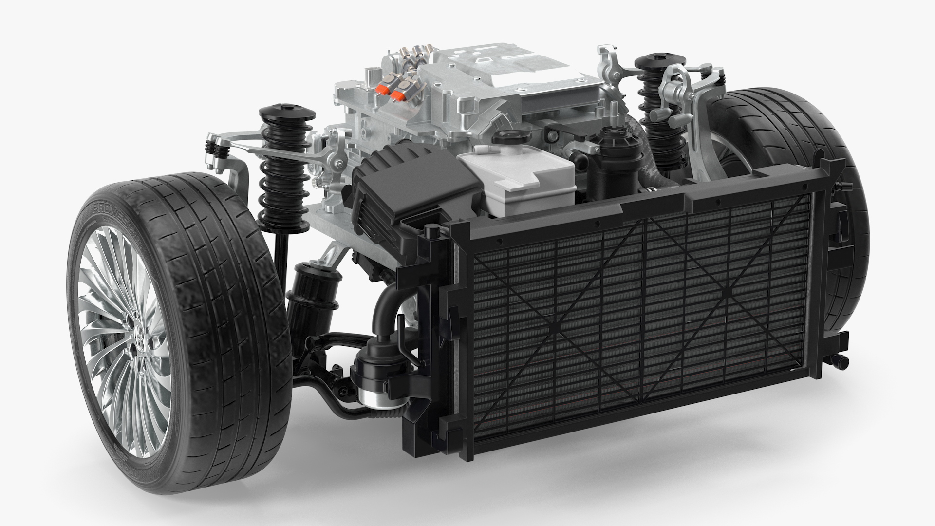 3D Toyota Mirai Fuelcell Electric Motor