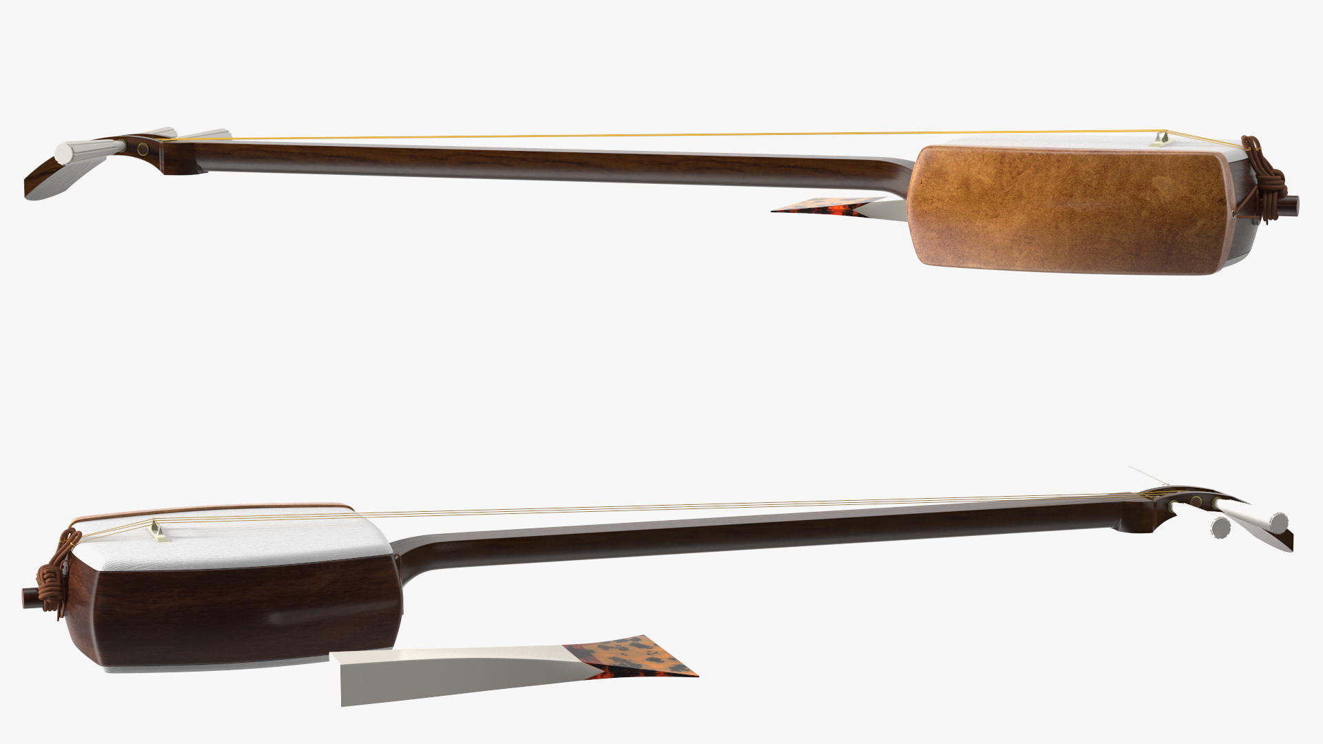 Shamisen White 3D model