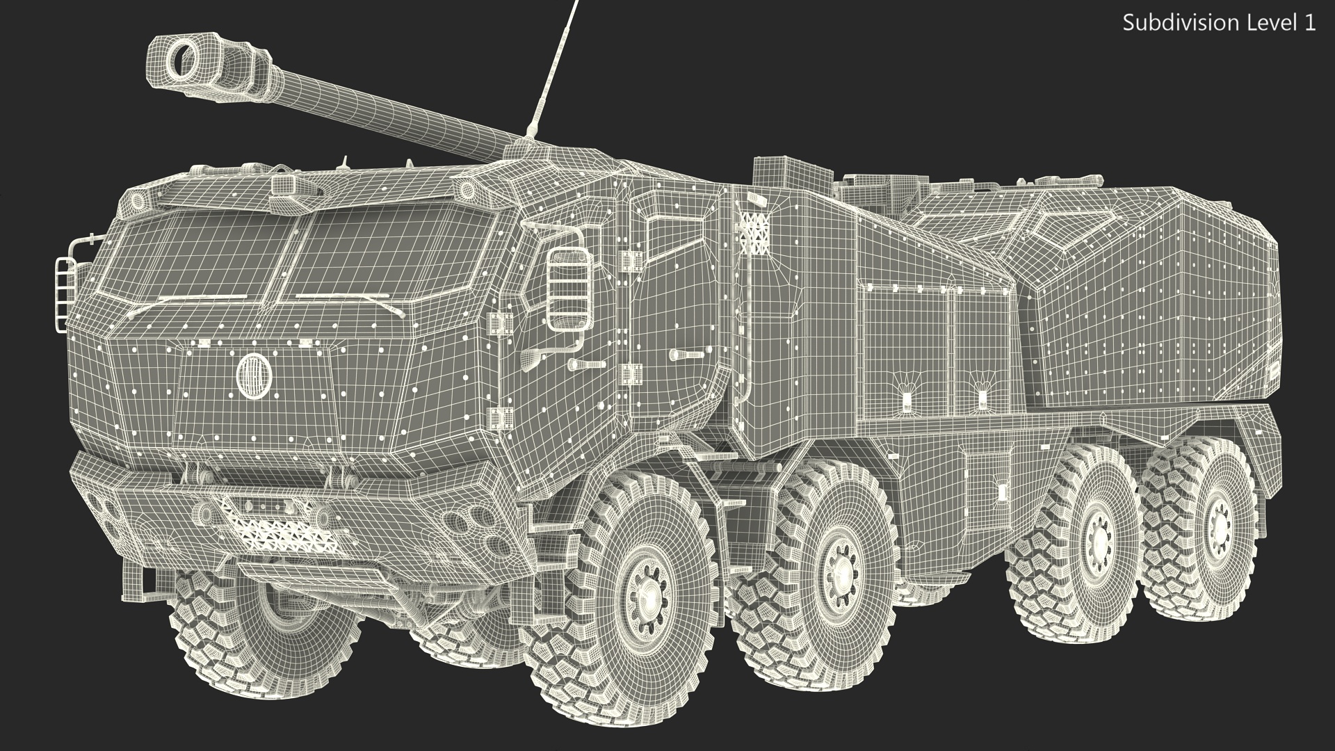 3D Morana Self-Propelled Howitzer Gun Rigged