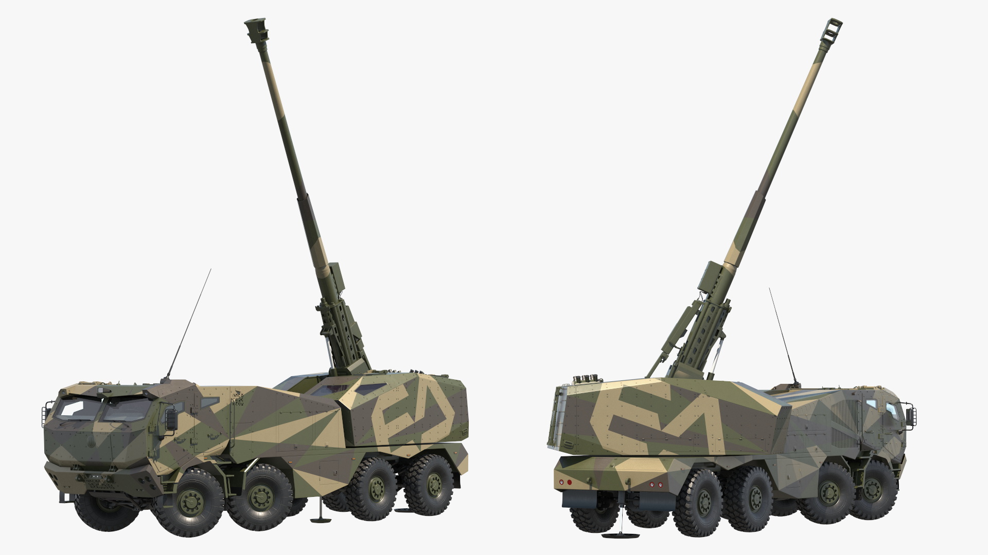 3D Morana Self-Propelled Howitzer Gun Rigged