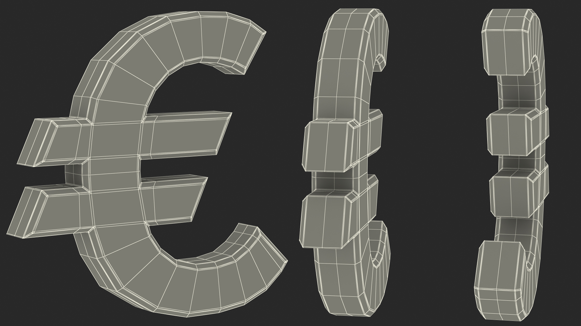 3D Euro Sigh Silver