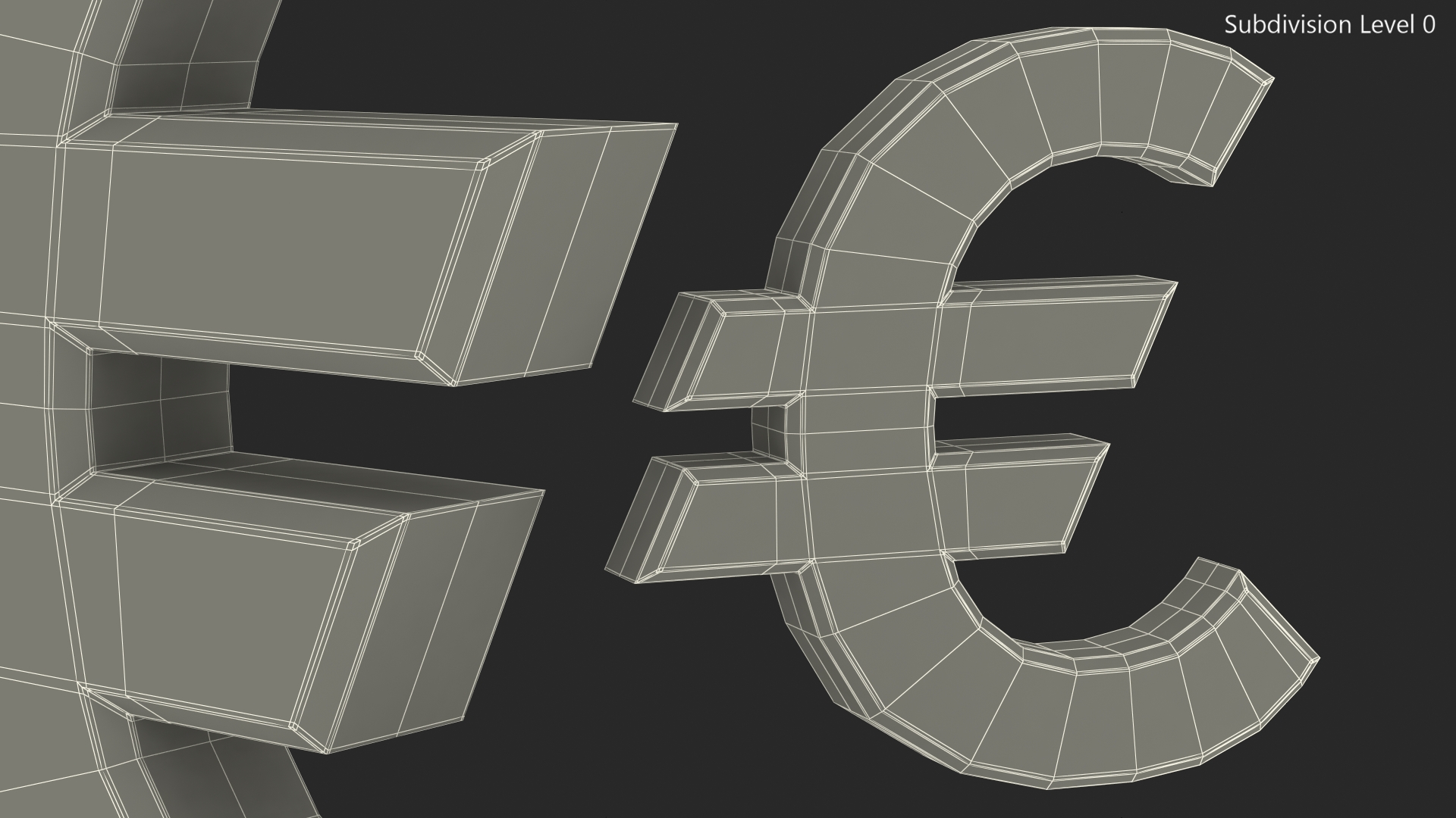 3D Euro Sigh Silver